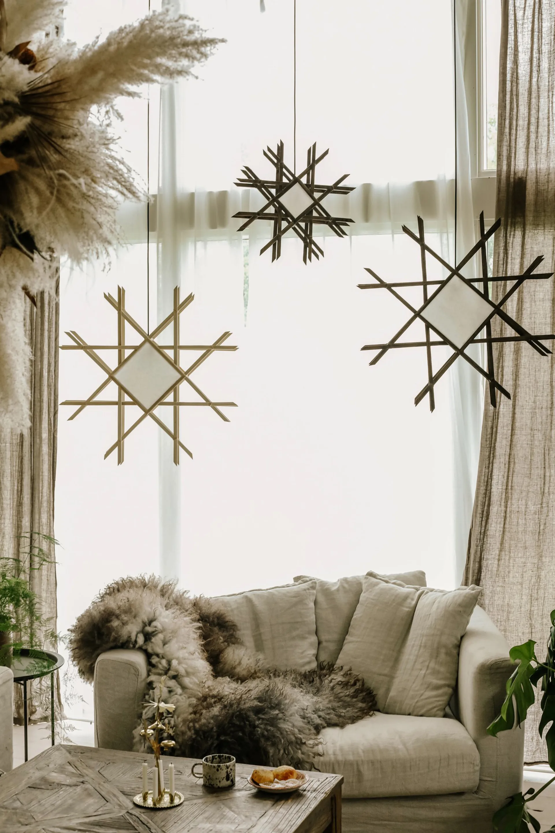 Lea 70 kerstster, Bruin Globen Lighting