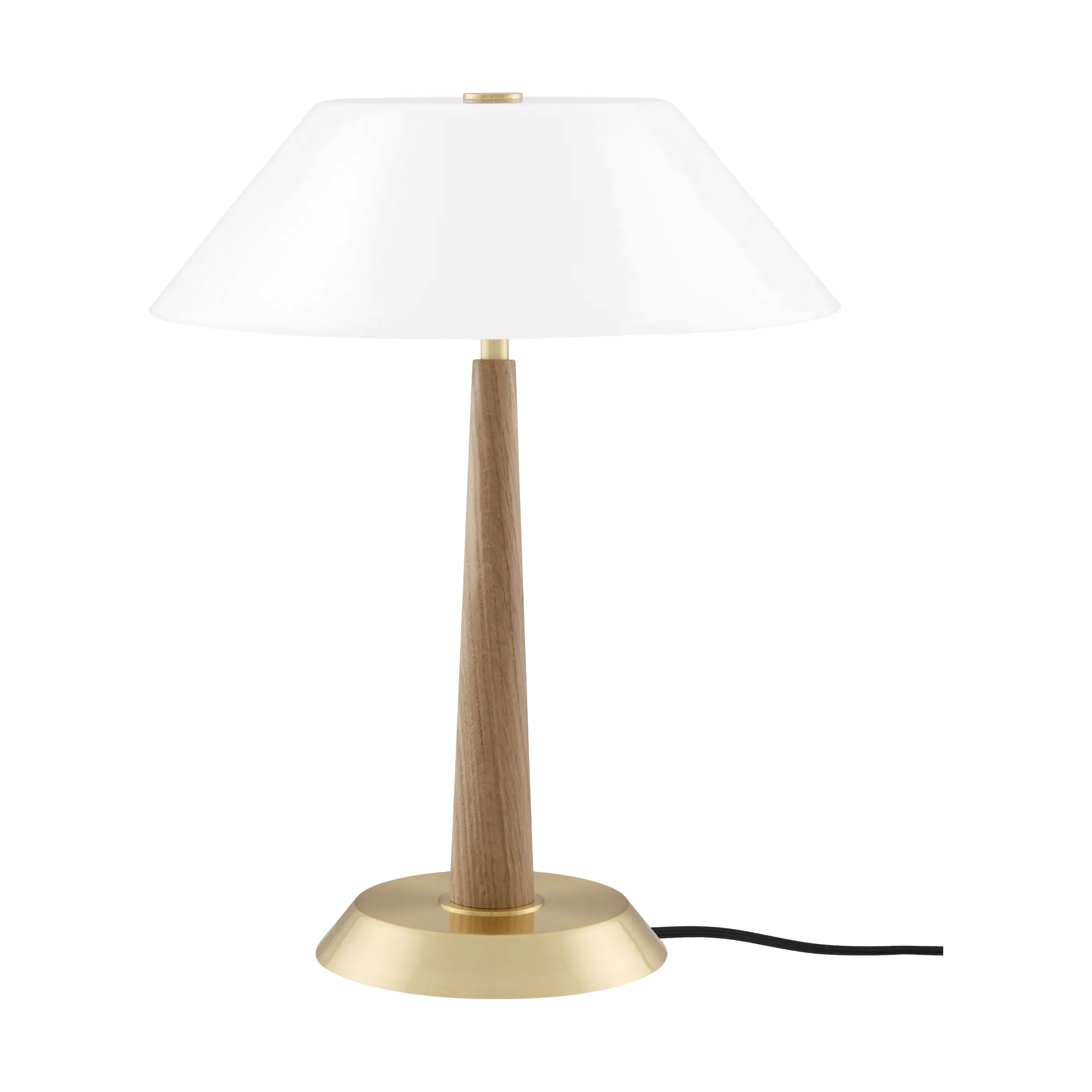 Ligna tafellamp, Eik-ruwmessing, Ø29x39,2 cm Globen Lighting