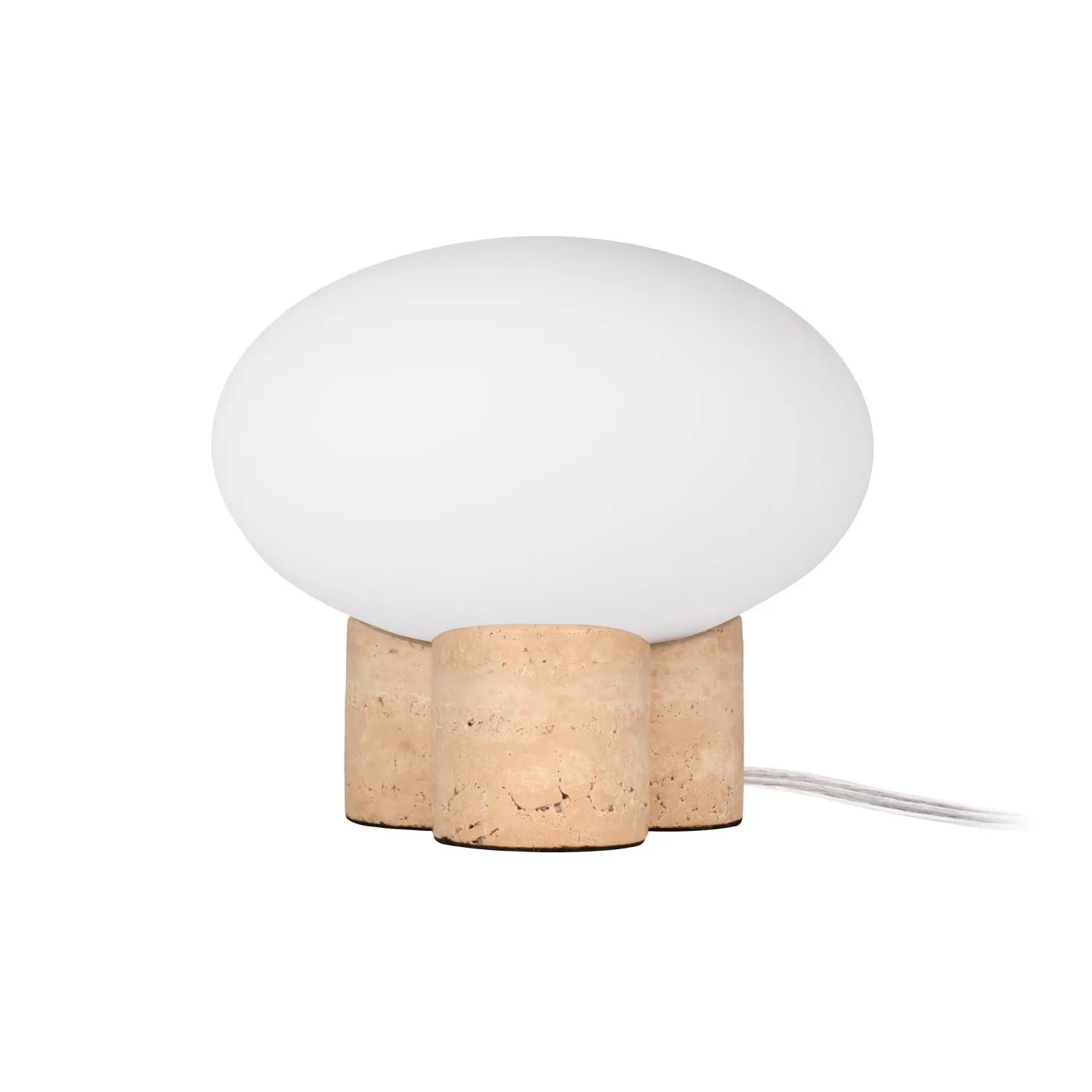 Mammut tafellamp Ø20 cm, Travertijn Globen Lighting