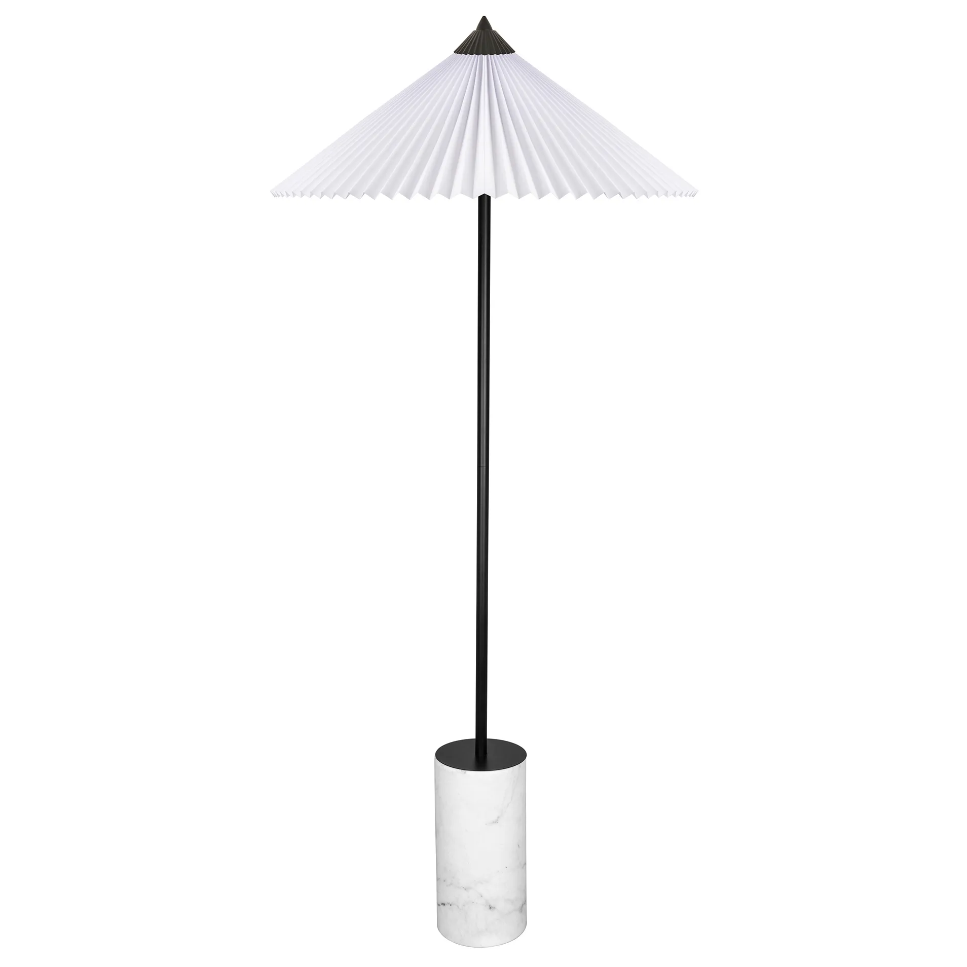 Matisse vloerlamp 150 cm, Zwart-wit Globen Lighting