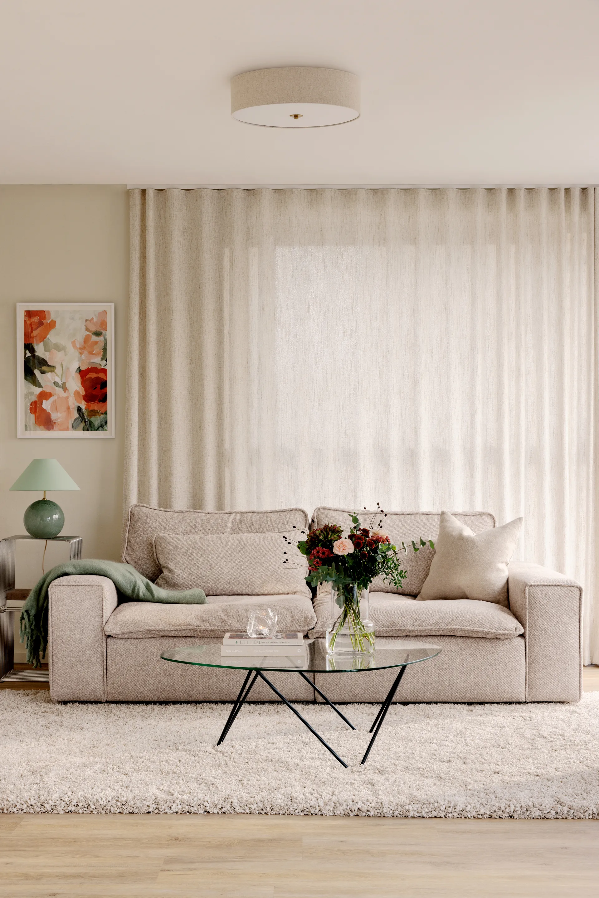 Noah 35 plafondlamp, Beige Globen Lighting