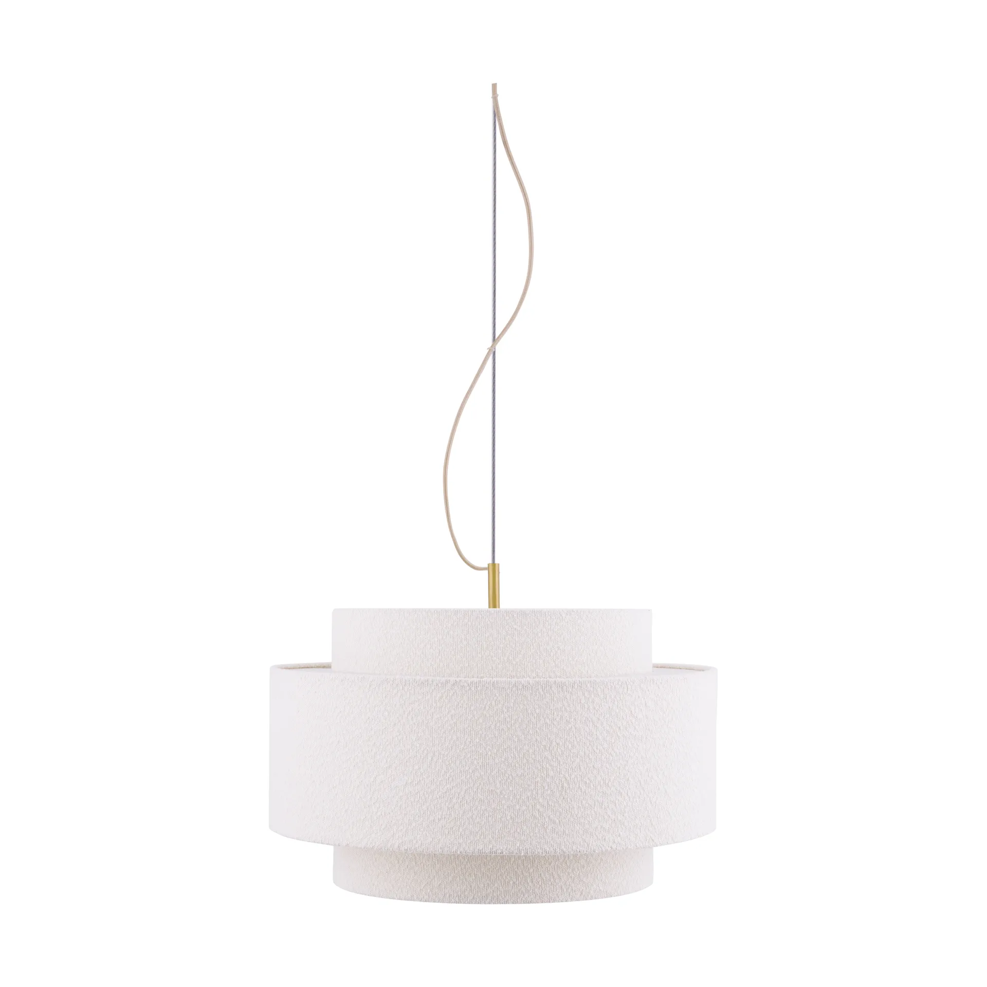Noah pendel Ø50 cm, Bouclé wit Globen Lighting