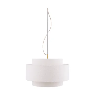 Noah pendel Ø50 cm - Bouclé wit - Globen Lighting
