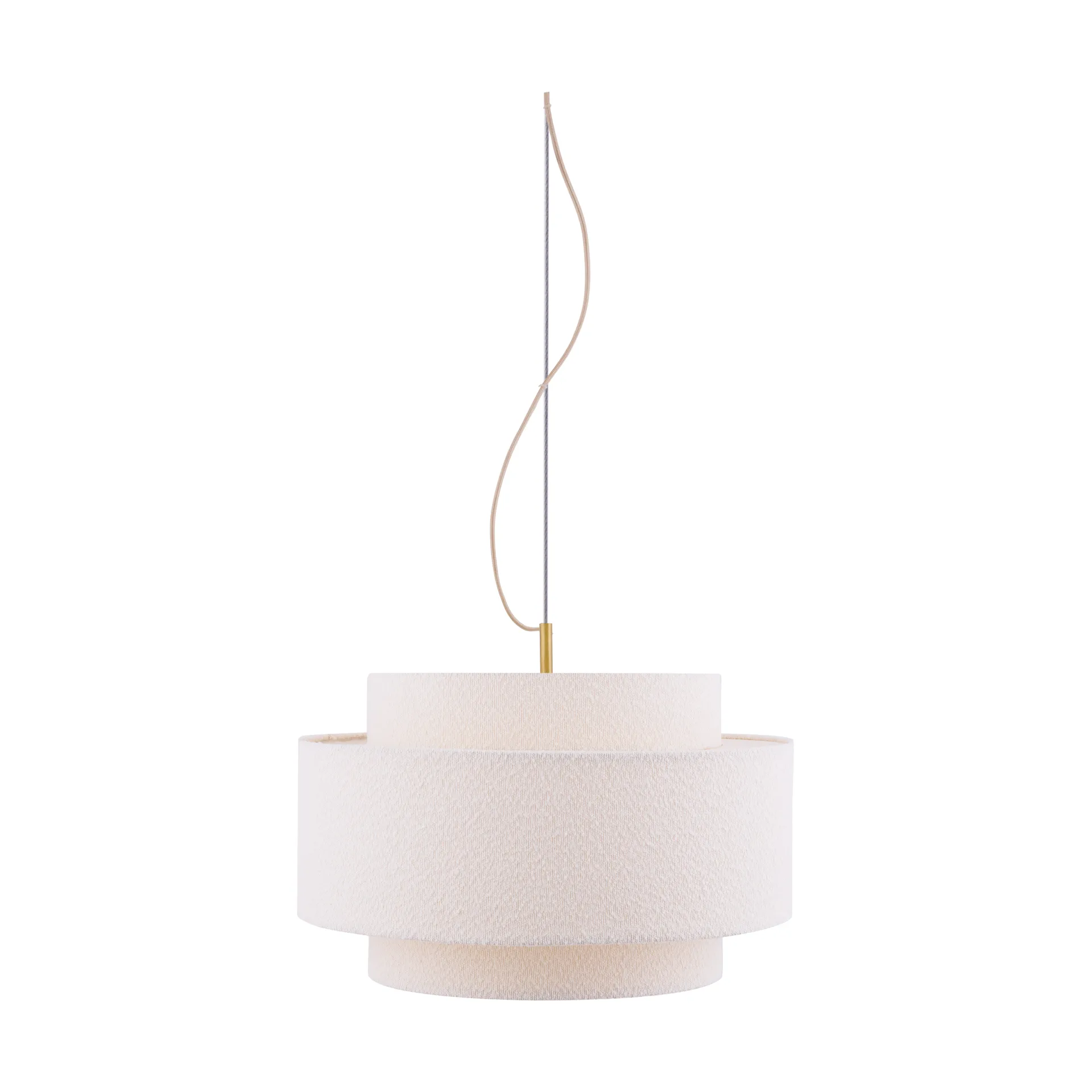 Noah pendel Ø50 cm, Bouclé wit Globen Lighting