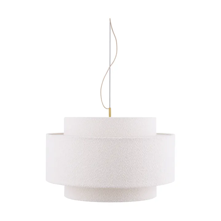 Noah pendel Ø70 cm - Bouclé wit - Globen Lighting