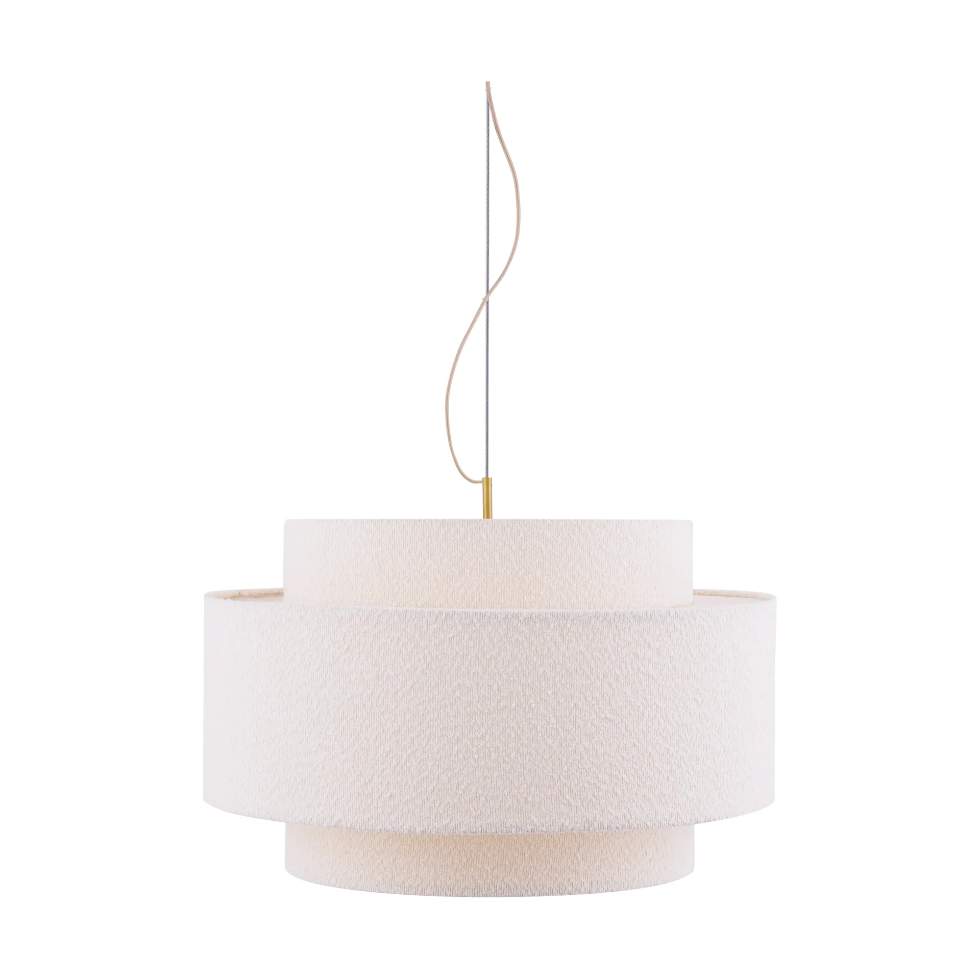 Noah pendel Ø70 cm, Bouclé wit Globen Lighting