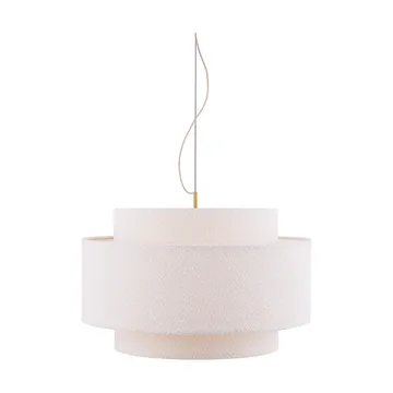 Noah pendel Ø70 cm - Bouclé wit - Globen Lighting