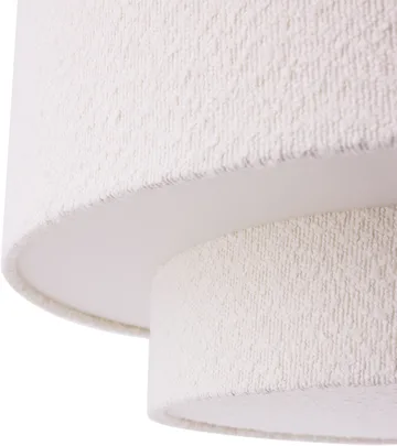 Noah pendel Ø70 cm - Bouclé wit - Globen Lighting