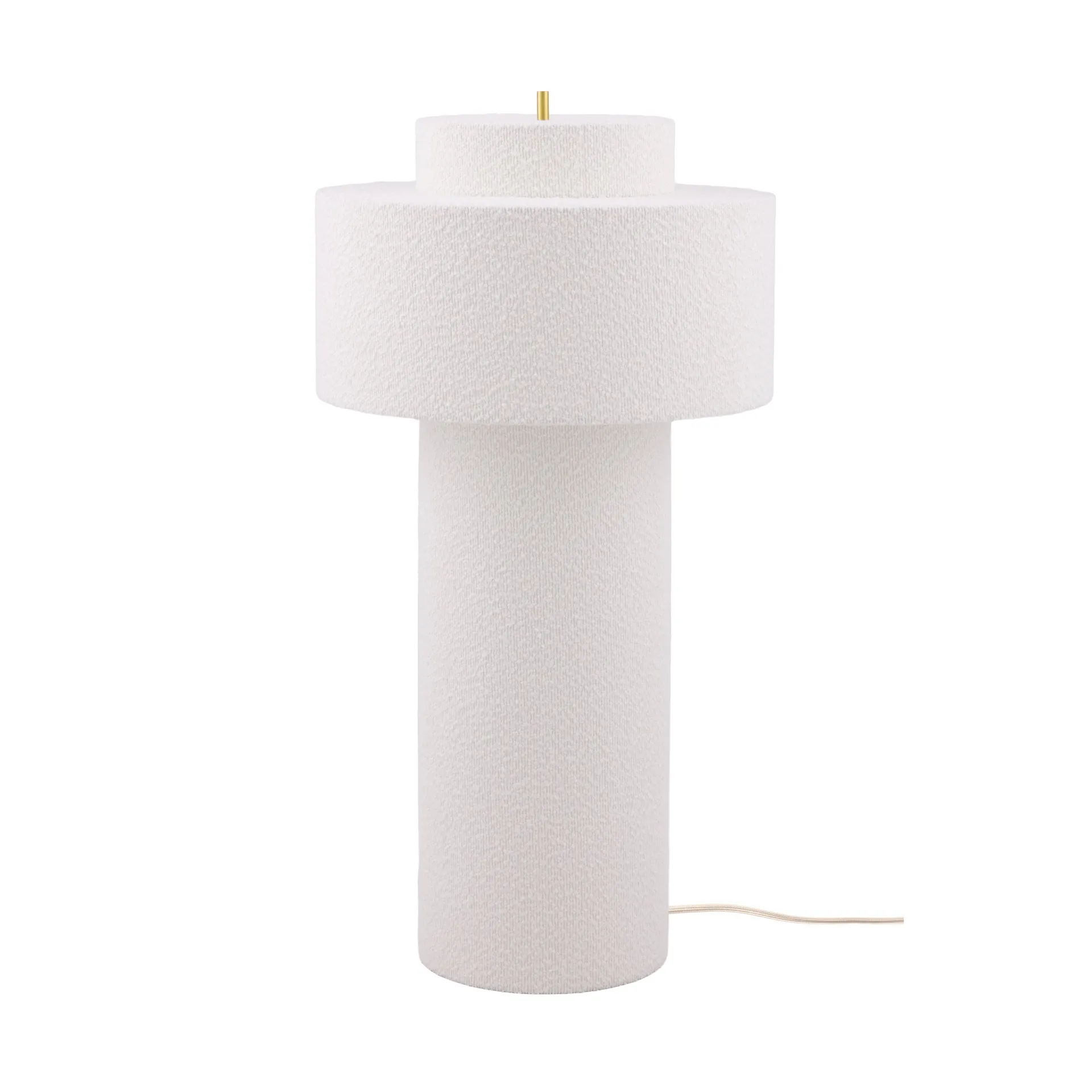 Noah vloerlamp, Wit bouclé, Ø45x88 cm Globen Lighting