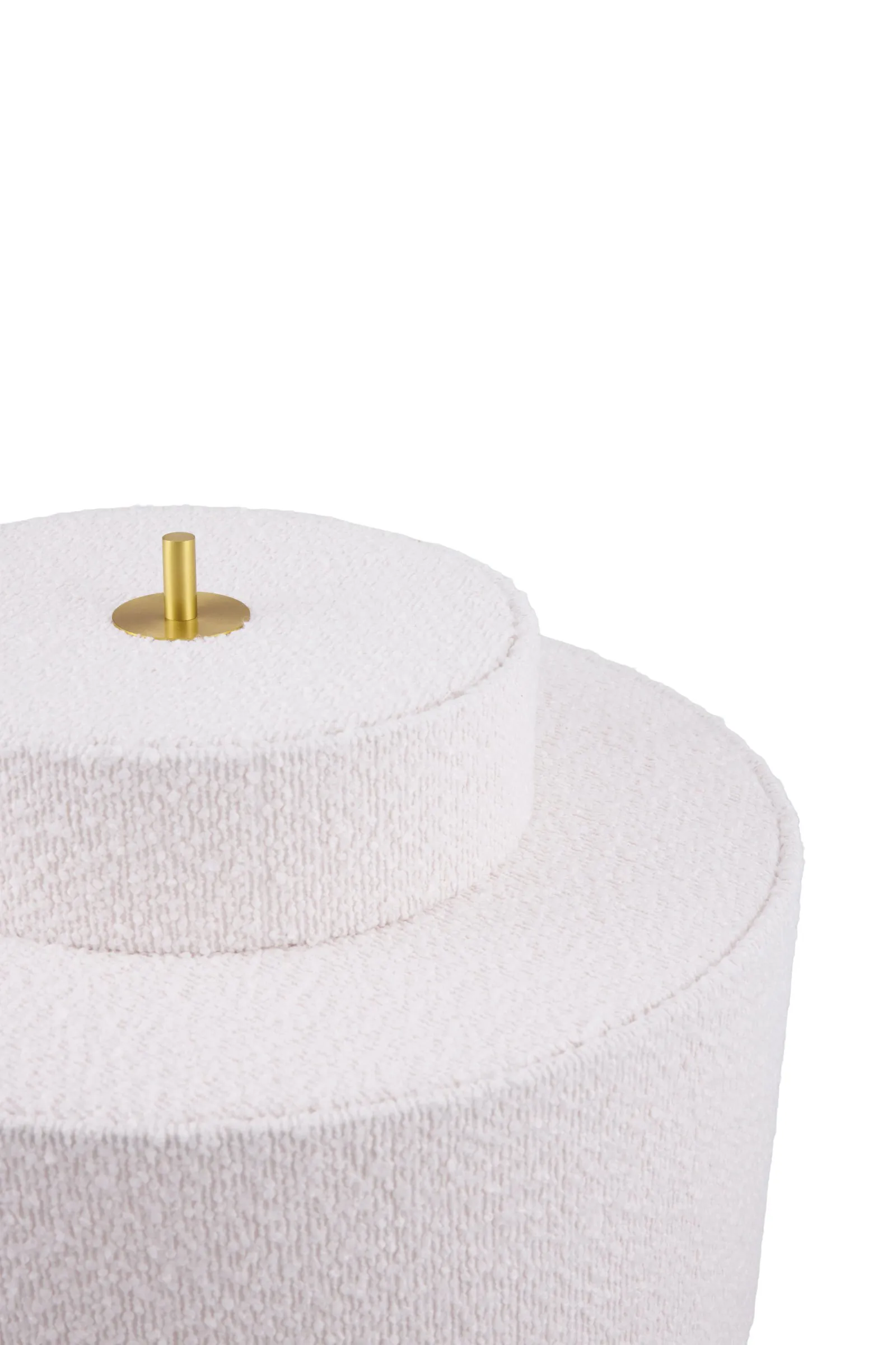 Noah vloerlamp, Wit bouclé, Ø45x88 cm Globen Lighting