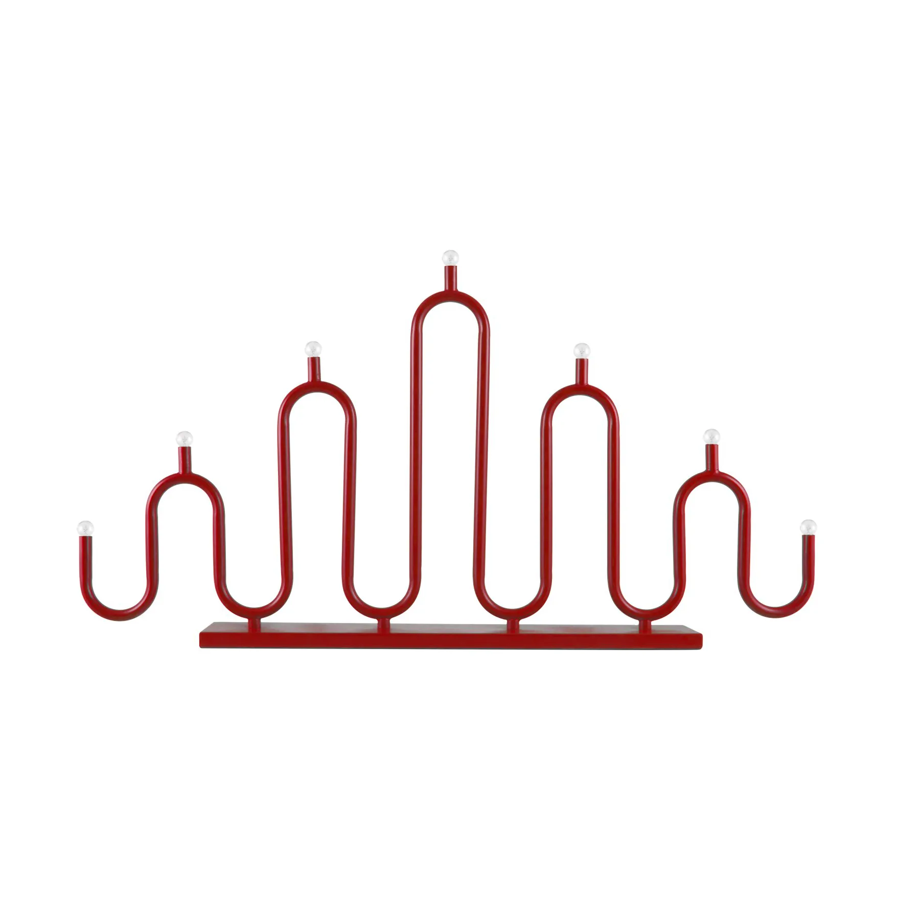 Noel 7 adventskandelaar, Rood Globen Lighting