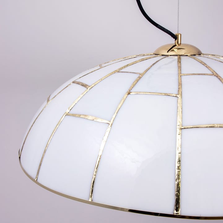 Ombrello hanglamp Ø60 cm wit glas, Messing Globen Lighting