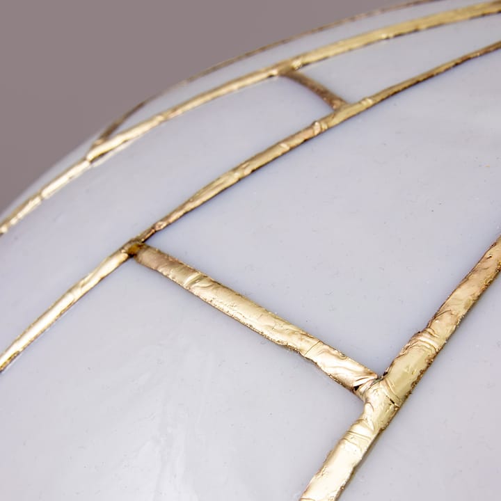 Ombrello hanglamp Ø60 cm wit glas, Messing Globen Lighting