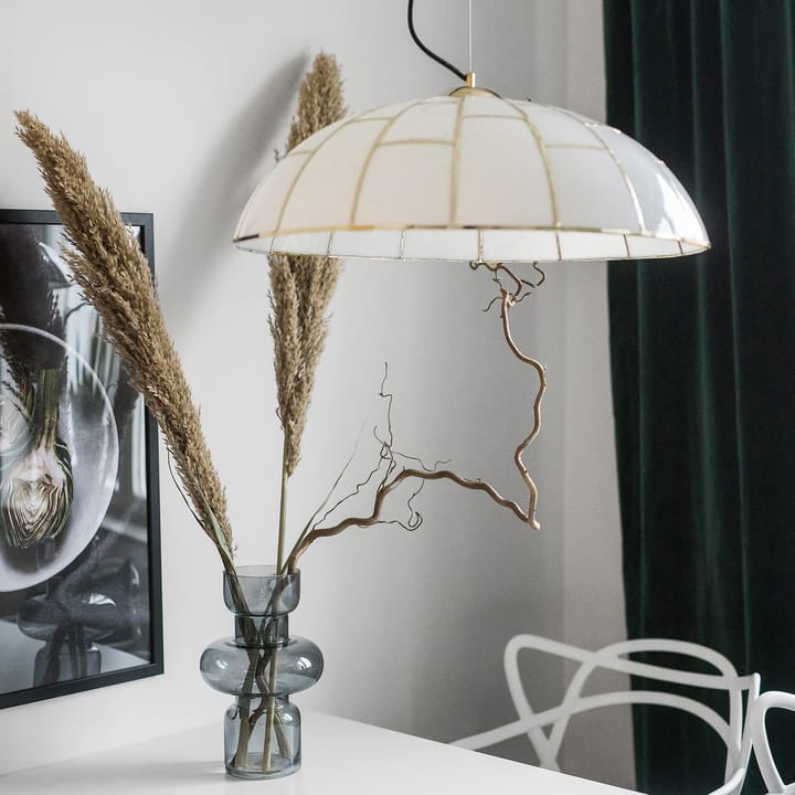 Ombrello hanglamp Ø60 cm wit glas, Messing Globen Lighting