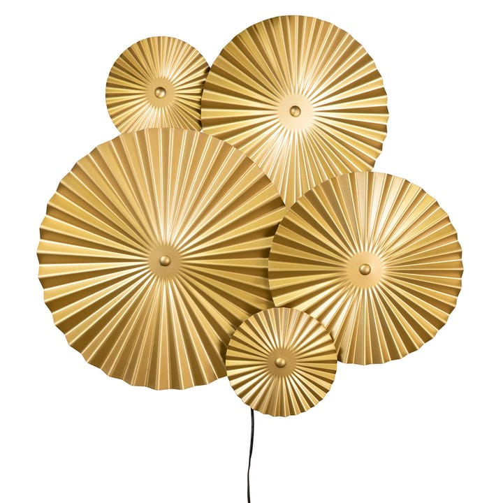 Omega wandlamp, Geborsteld messing Globen Lighting