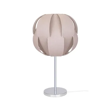 Pavot 25 tafellamp - beige, verchroomde lampvoet - Globen Lighting