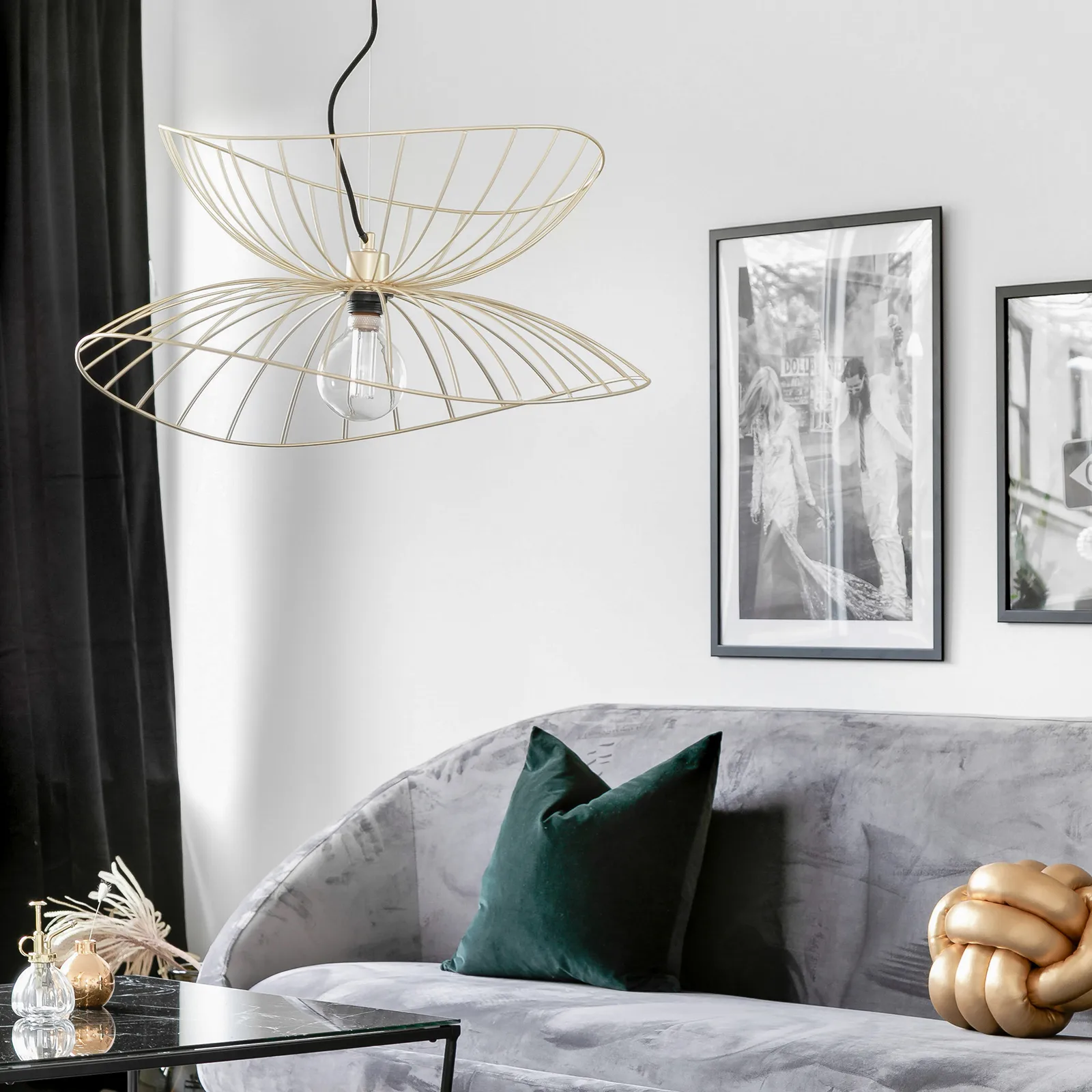 Ray hanglamp Ø70 cm, messing Globen Lighting