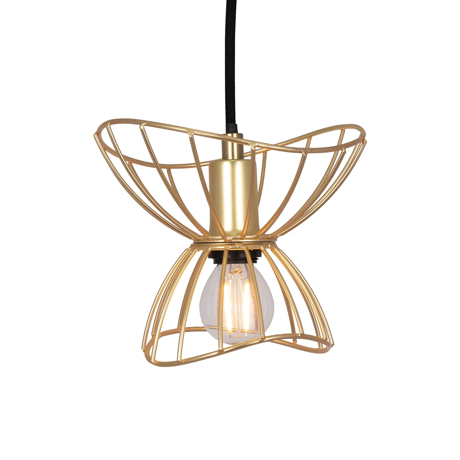 Ray hanglamp mini Ø16 cm, Geborsteld messing Globen Lighting
