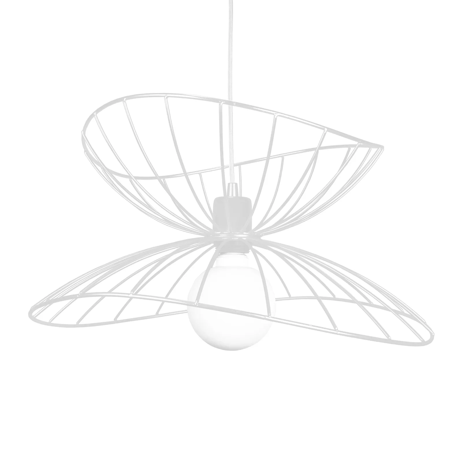 Ray plafondlamp Ø 45 cm, Wit Globen Lighting