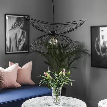 Ray plafondlamp Ø70 cm - zwart - Globen Lighting