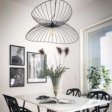 Ray plafondlamp Ø70 cm - zwart - Globen Lighting