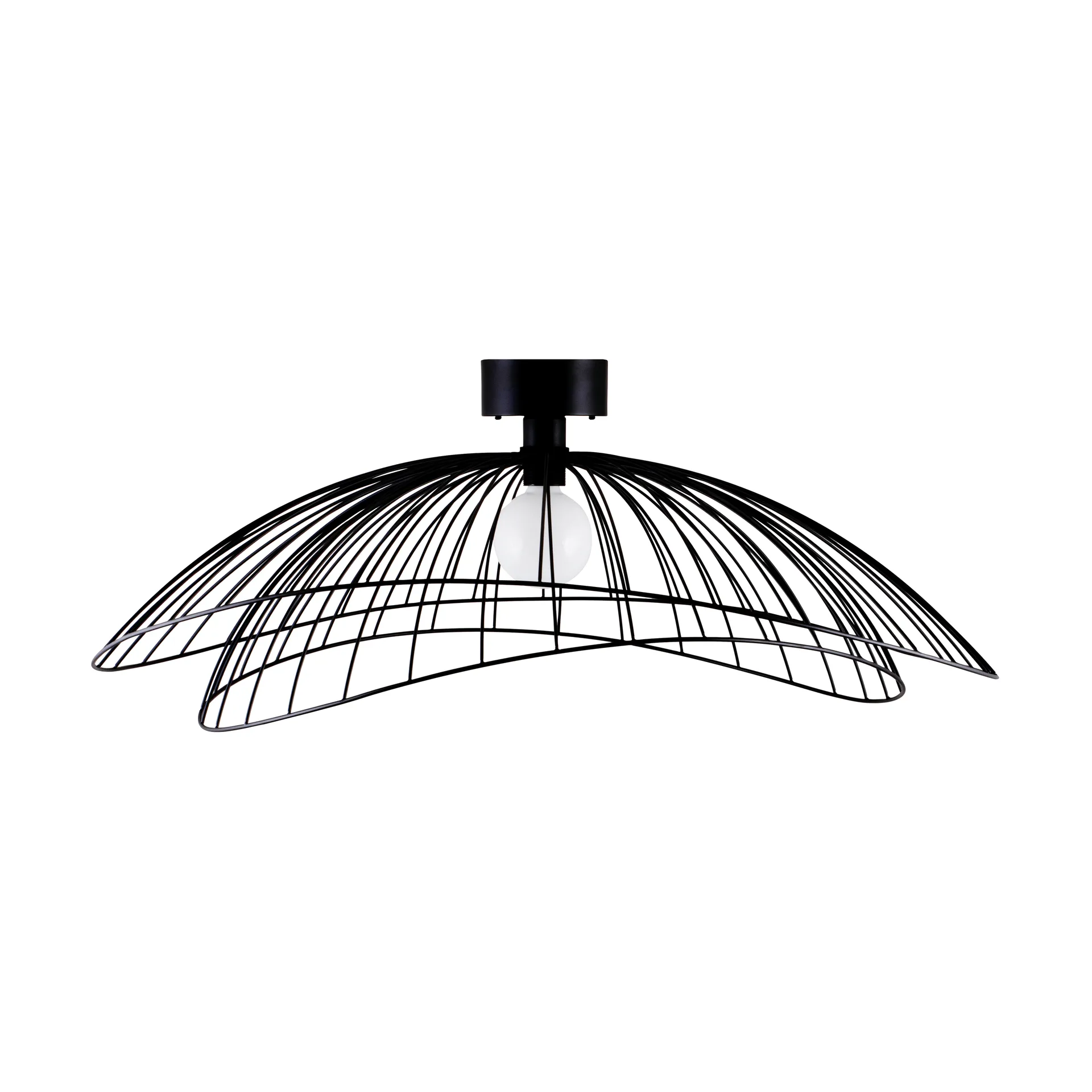 Ray plafondlamp Ø85 cm, Zwart Globen Lighting