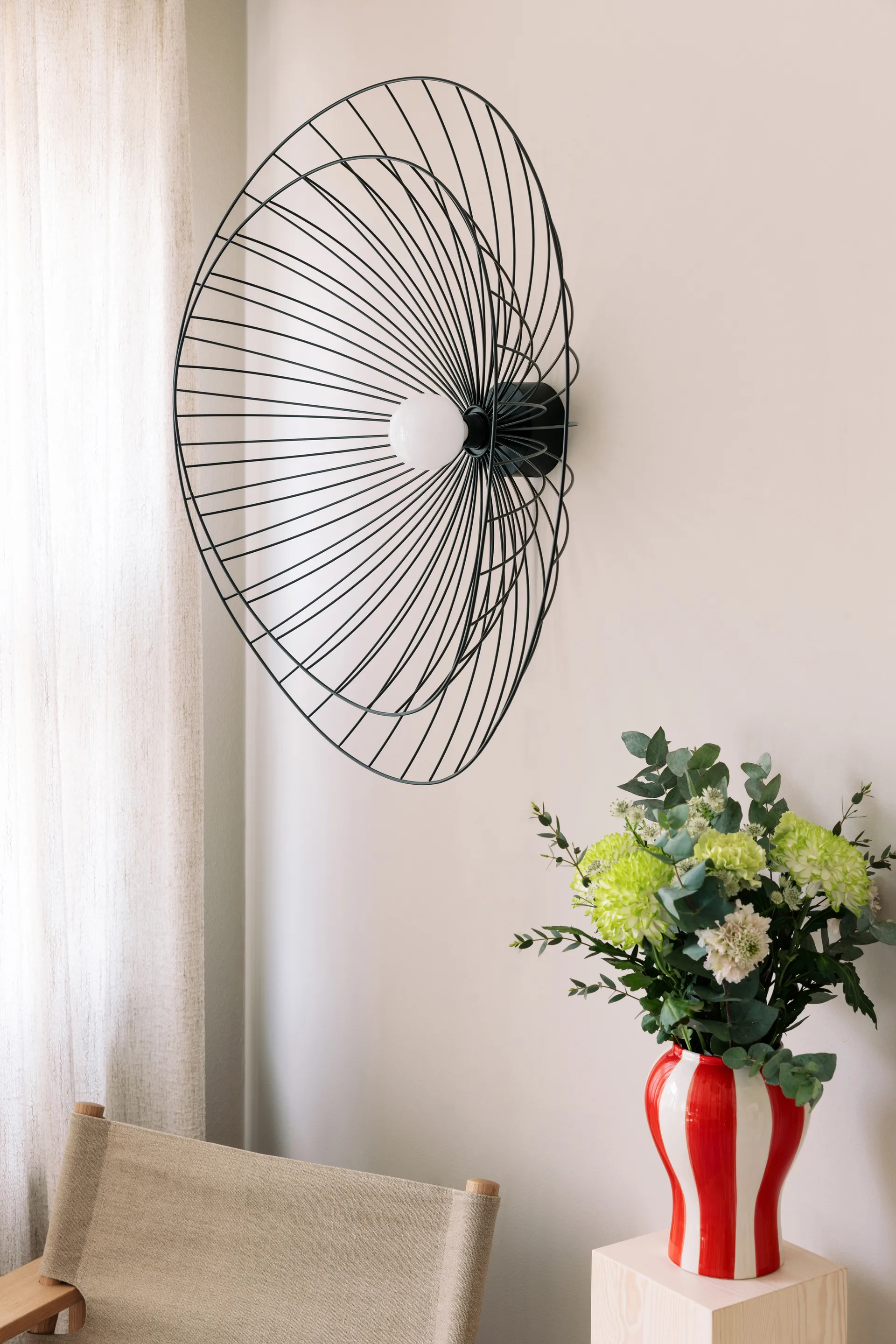 Ray plafondlamp Ø85 cm, Zwart Globen Lighting