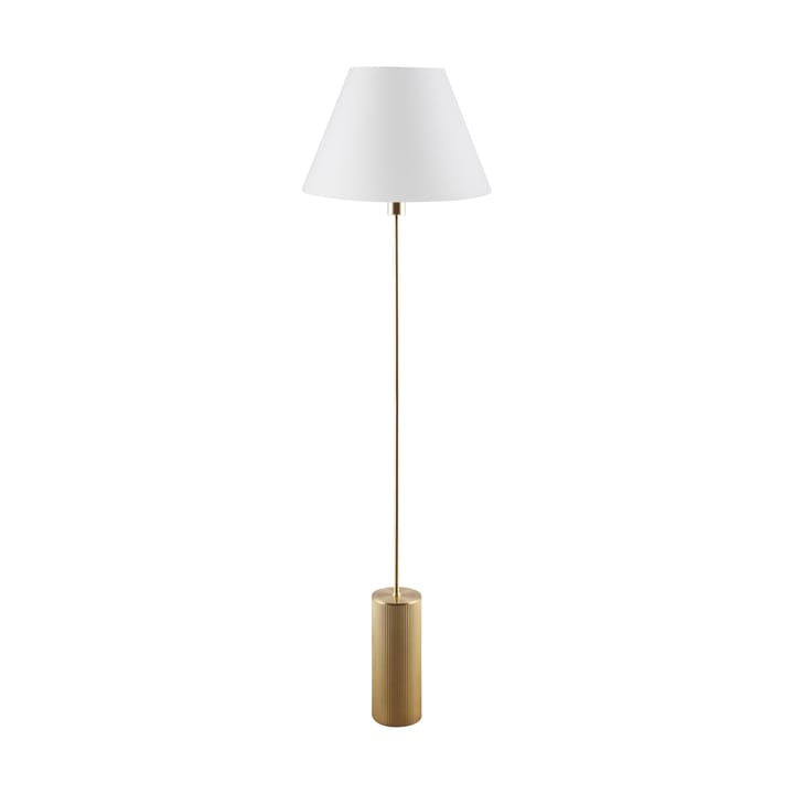 Rib lampenstandaard vloer, Geborsteld messing Globen Lighting