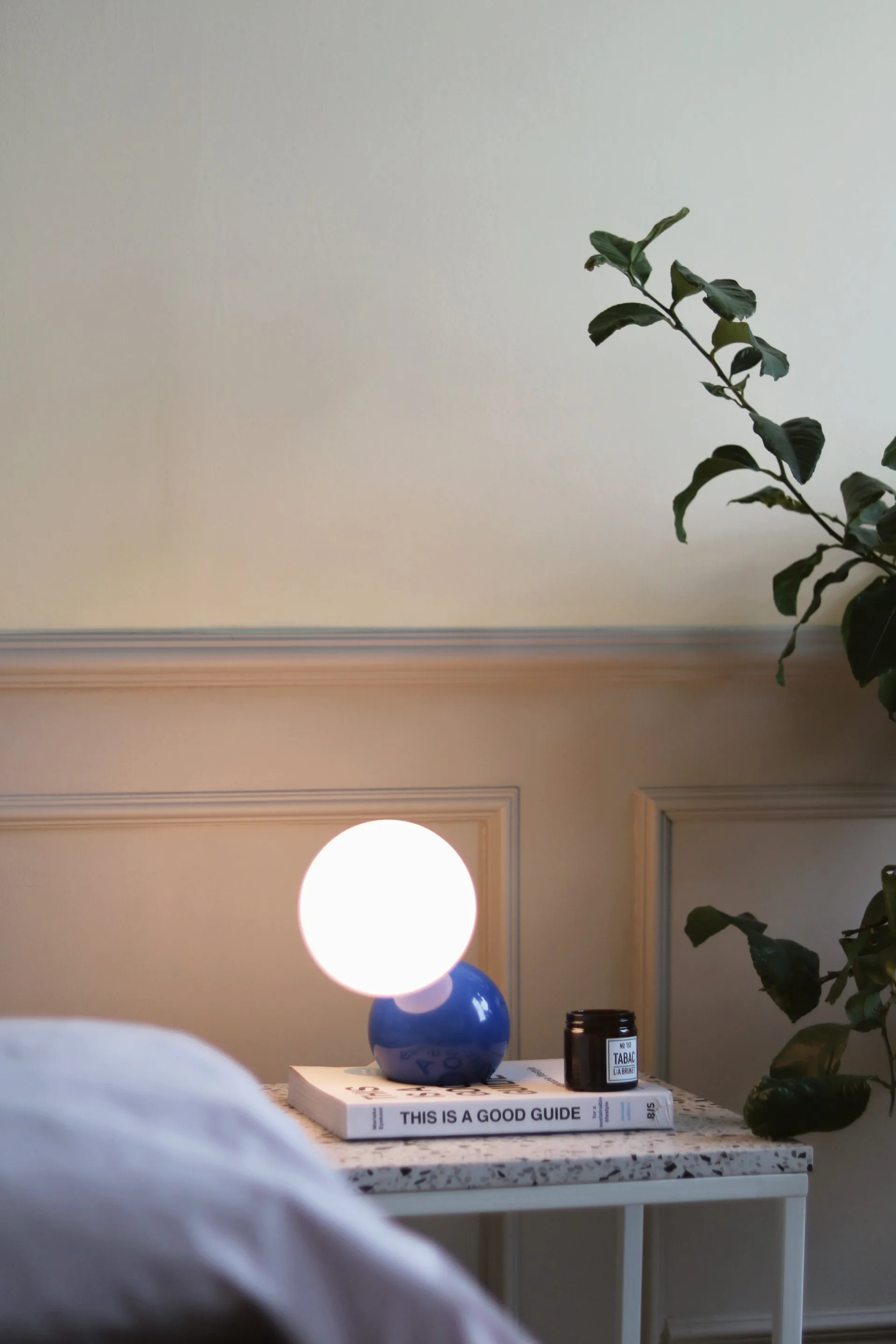 Ripley tafellamp/wandlamp, Blauw Globen Lighting