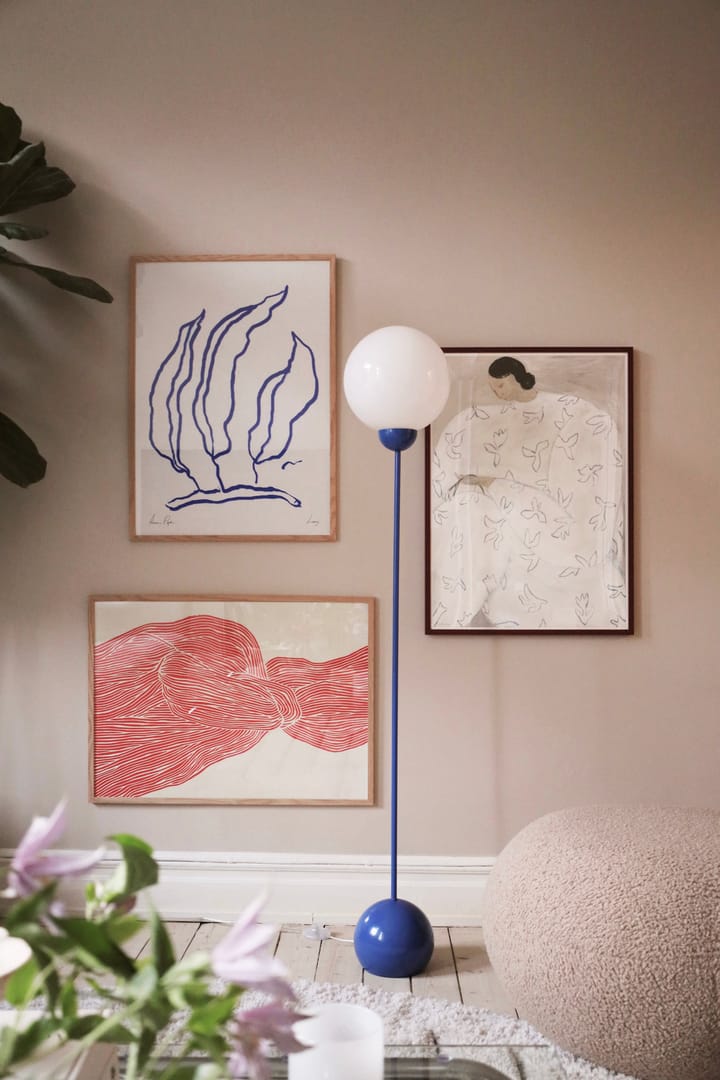 Ripley vloerlamp, Blauw Globen Lighting