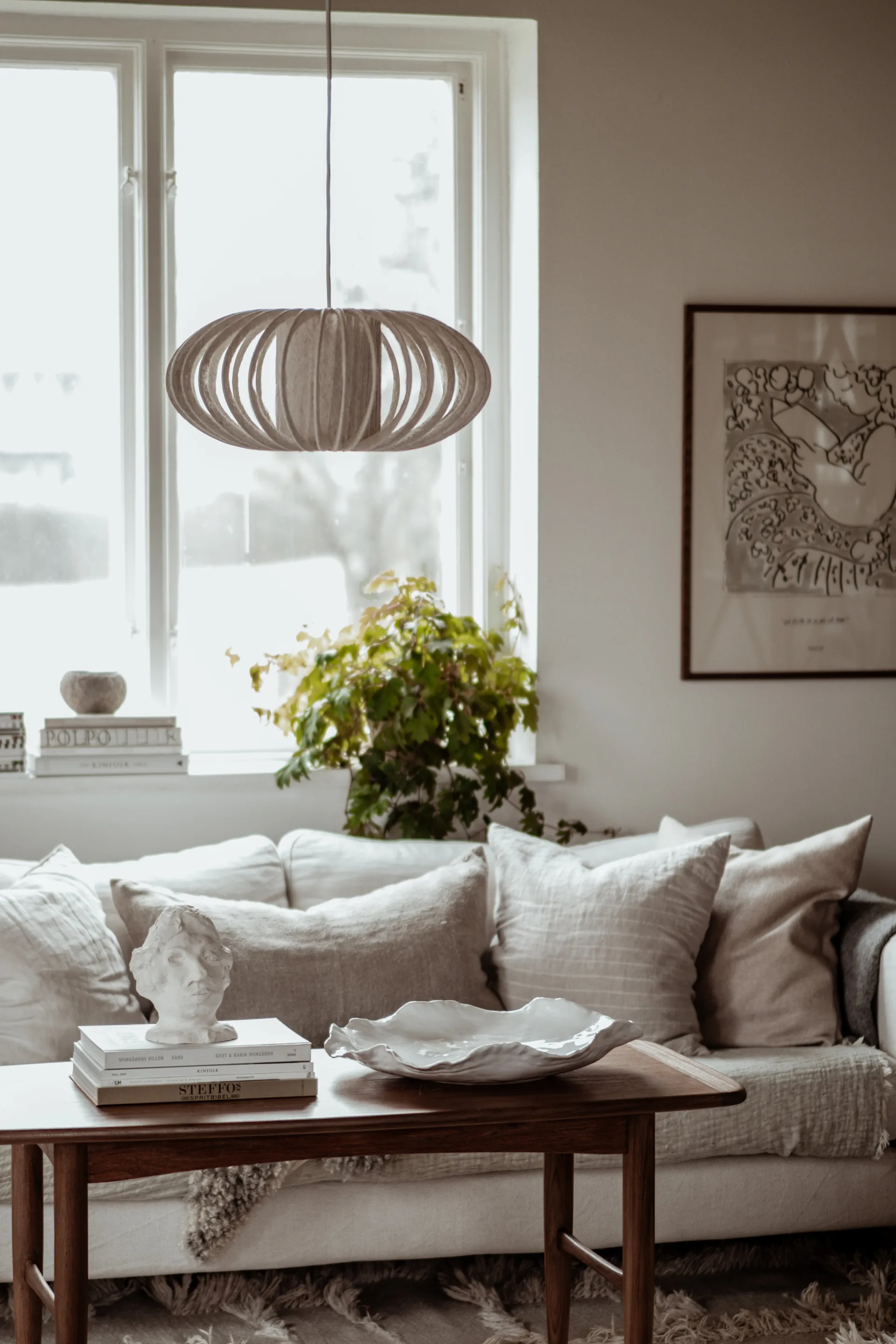 Selma 45 lampenkap, Beige Globen Lighting