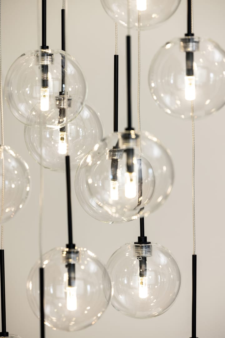 Skyfall hanglamp, Helder-zwart Globen Lighting