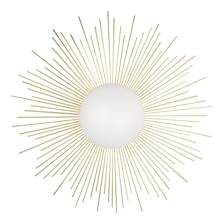Soleil plafond/wandlamp Ø56 cm - Geborsteld messing - Globen Lighting
