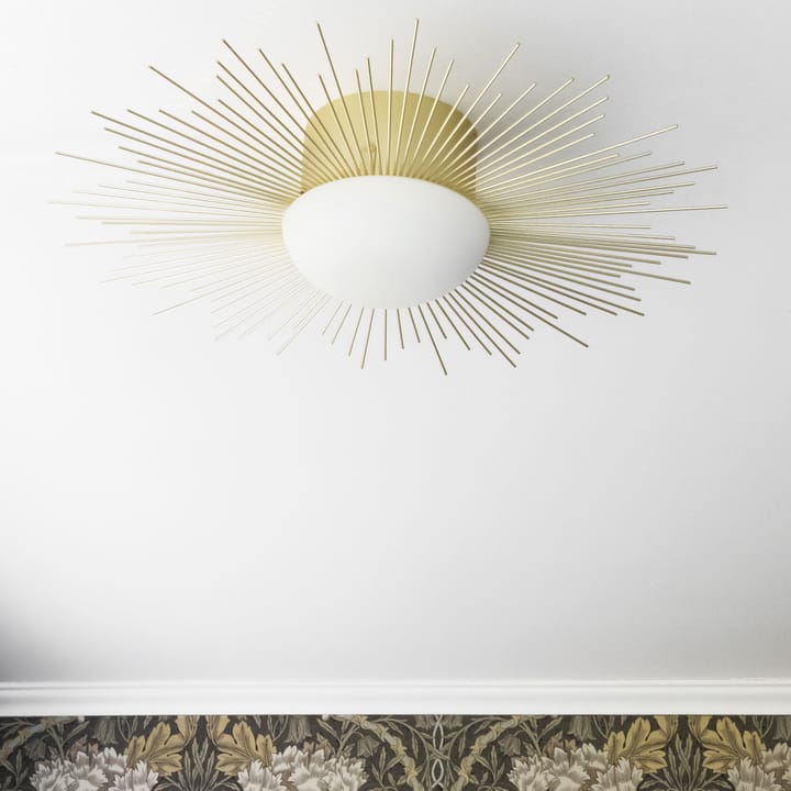 Soleil plafond/wandlamp Ø56 cm - Geborsteld messing - Globen Lighting