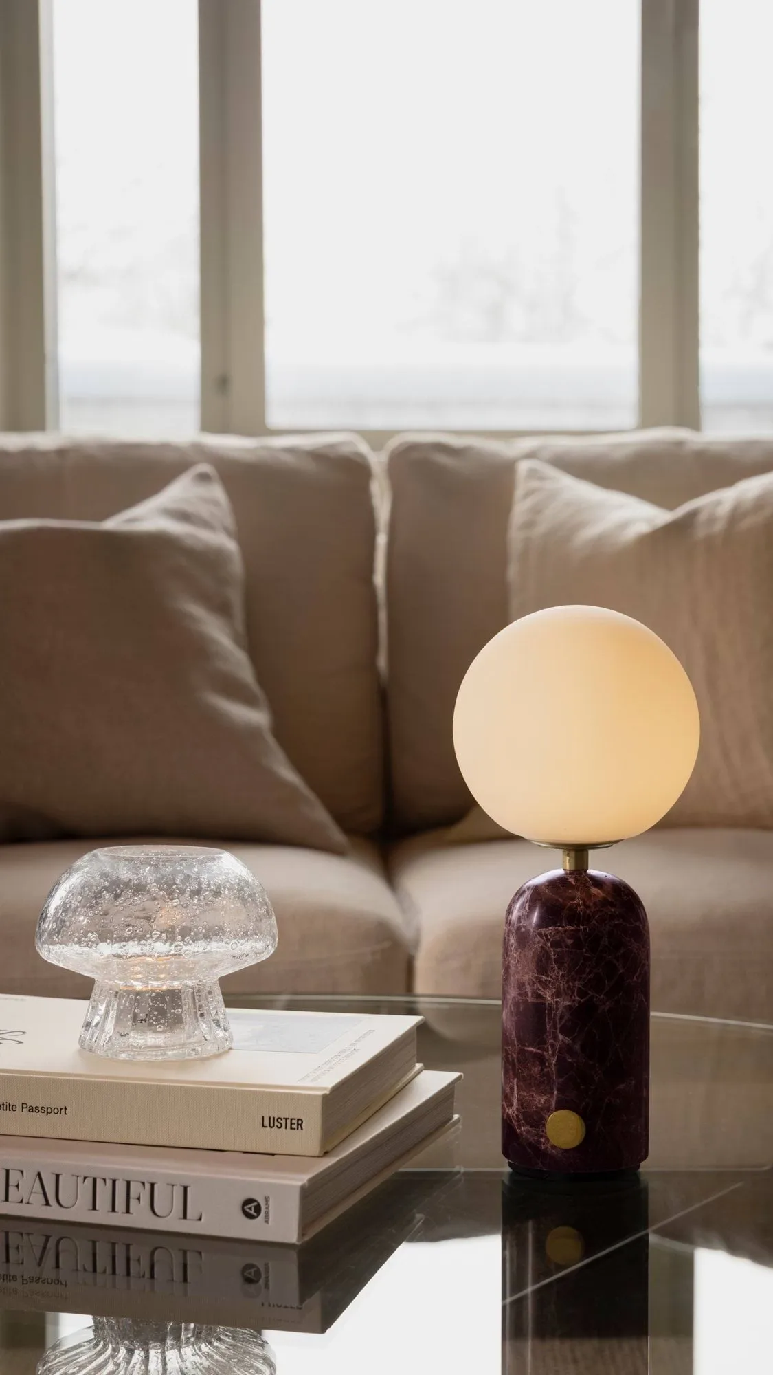 Torrano draagbare tafellamp, rosso levanto Globen Lighting