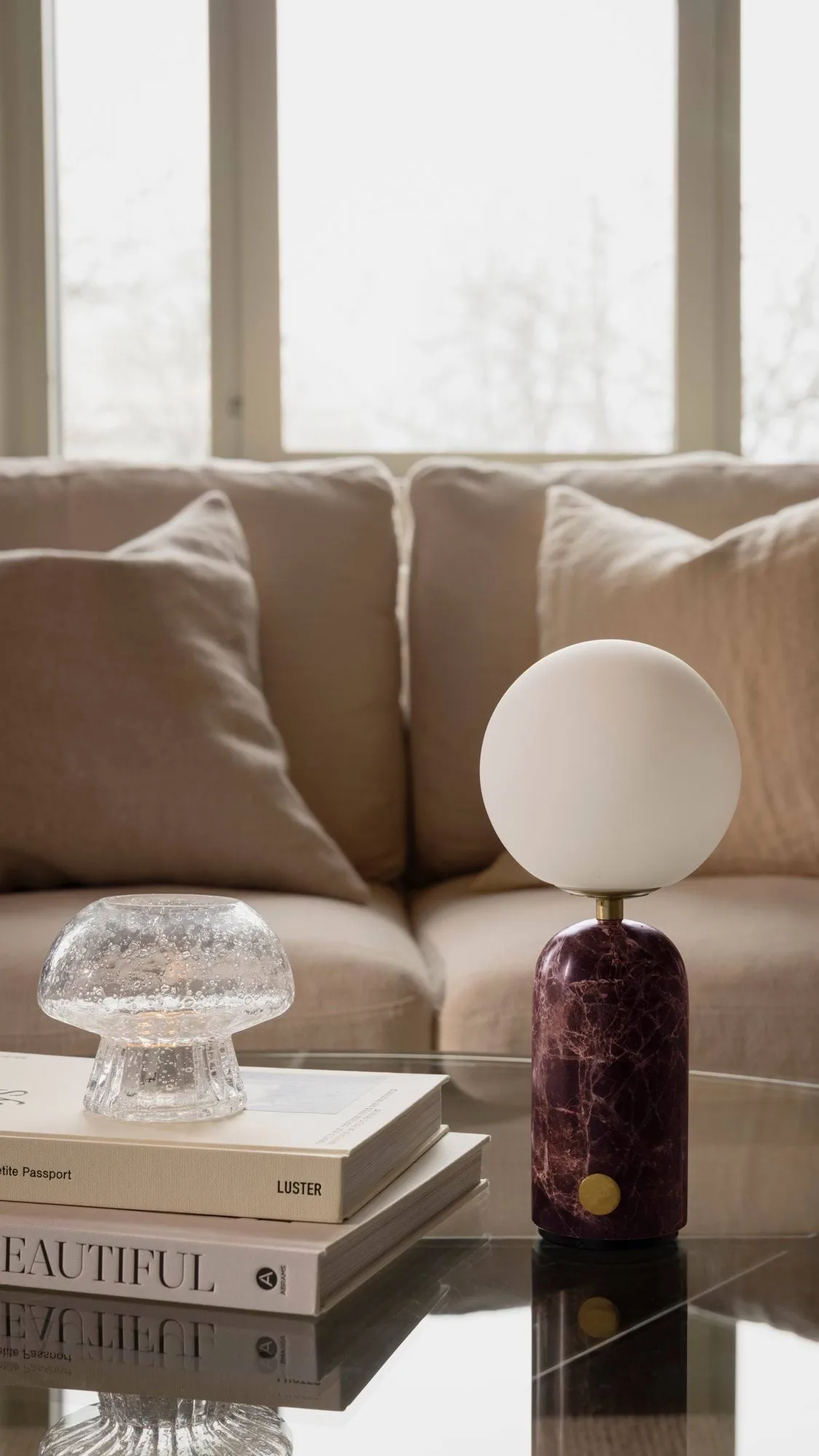 Torrano draagbare tafellamp, rosso levanto Globen Lighting