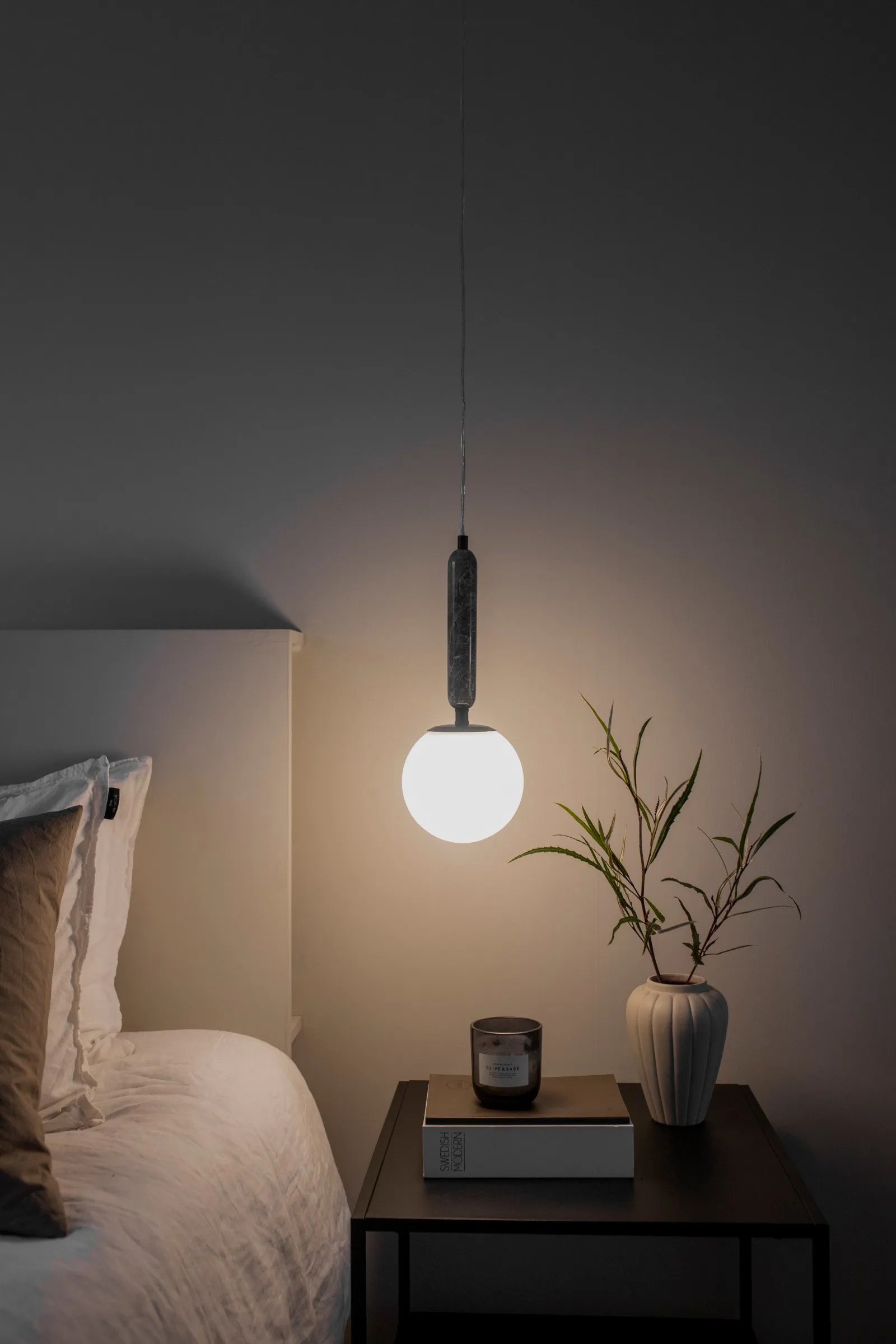 Torrano hanglamp 15 cm, Grijs Globen Lighting