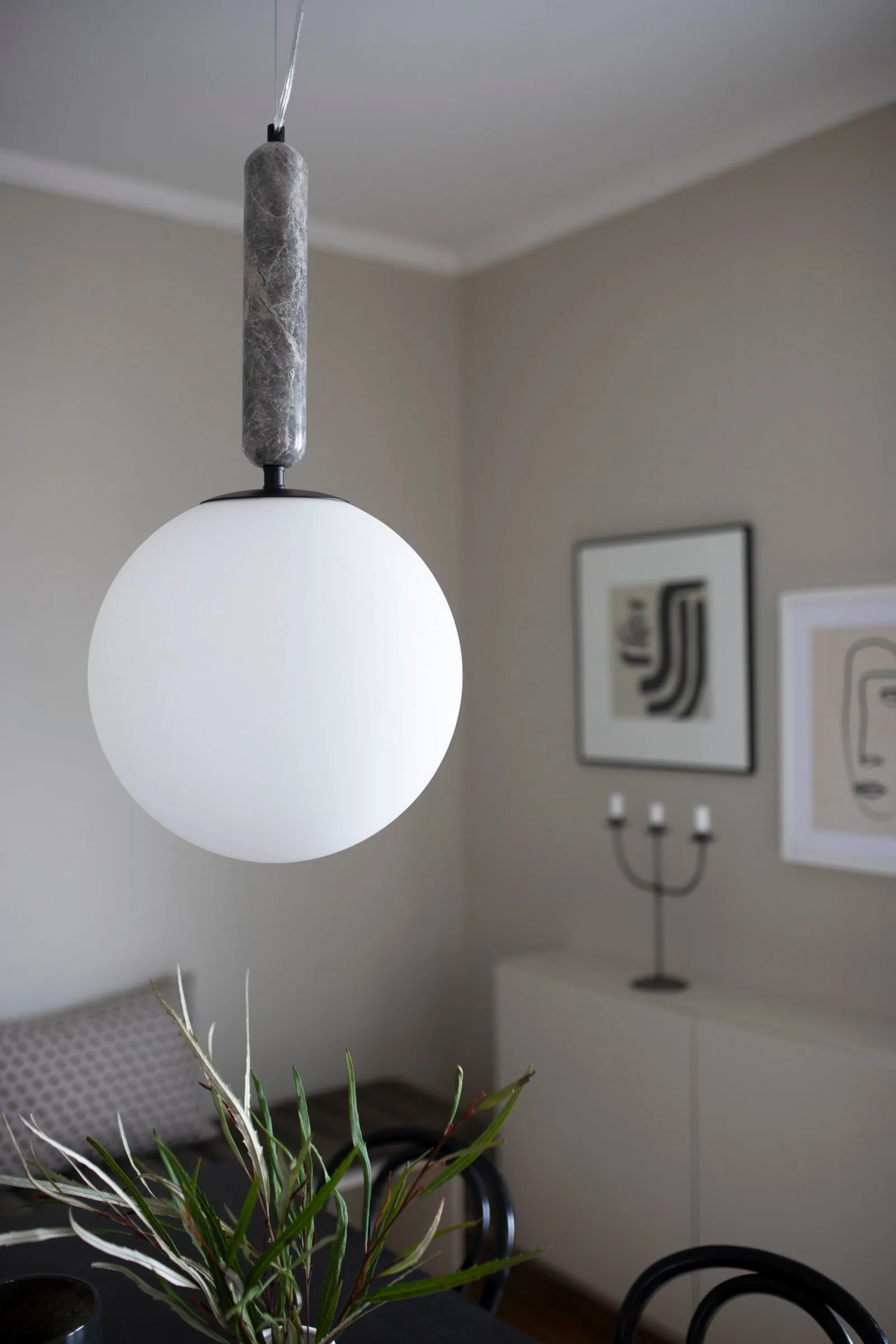 Torrano hanglamp 30 cm, Grijs Globen Lighting