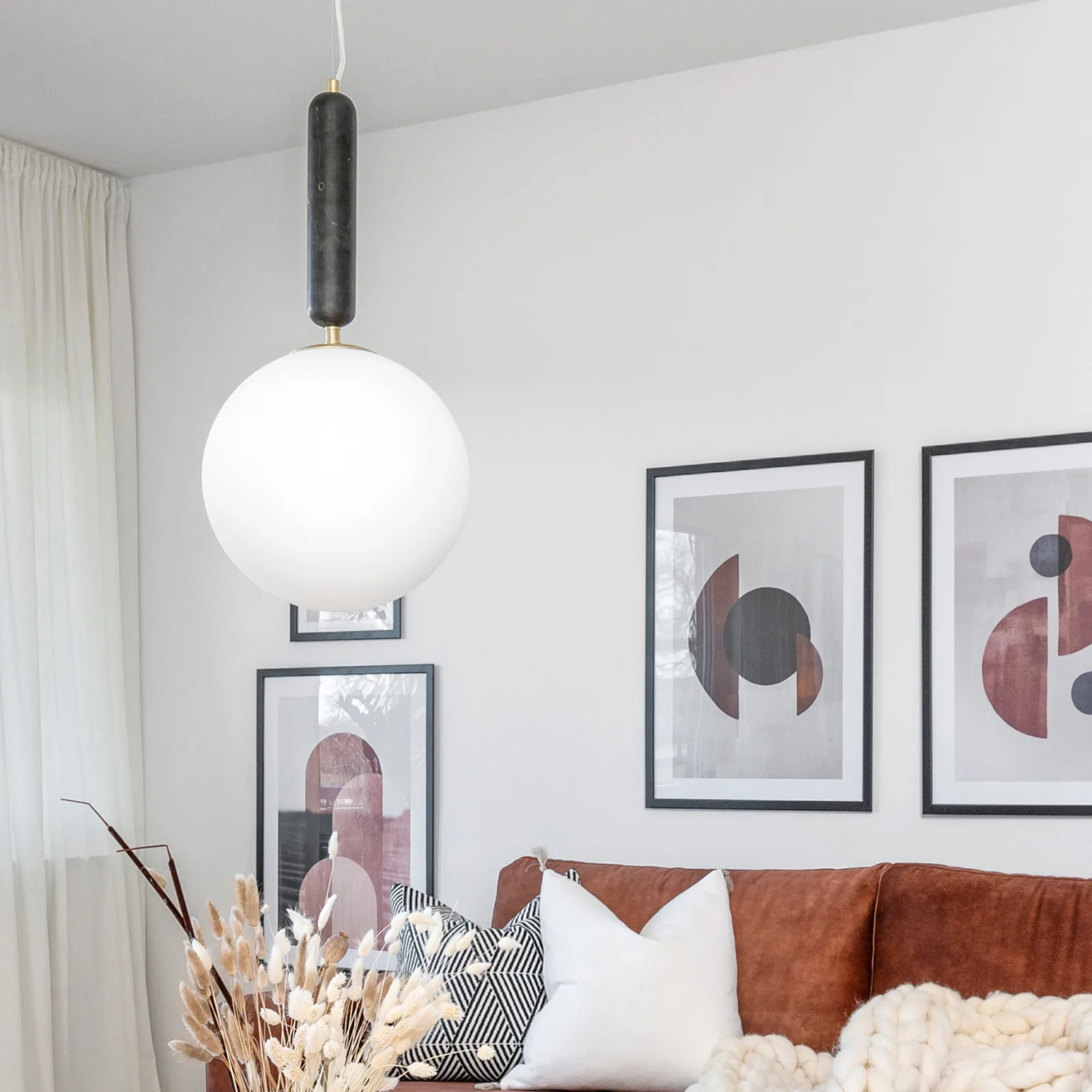 Torrano pendel 30 cm, Zwart Globen Lighting