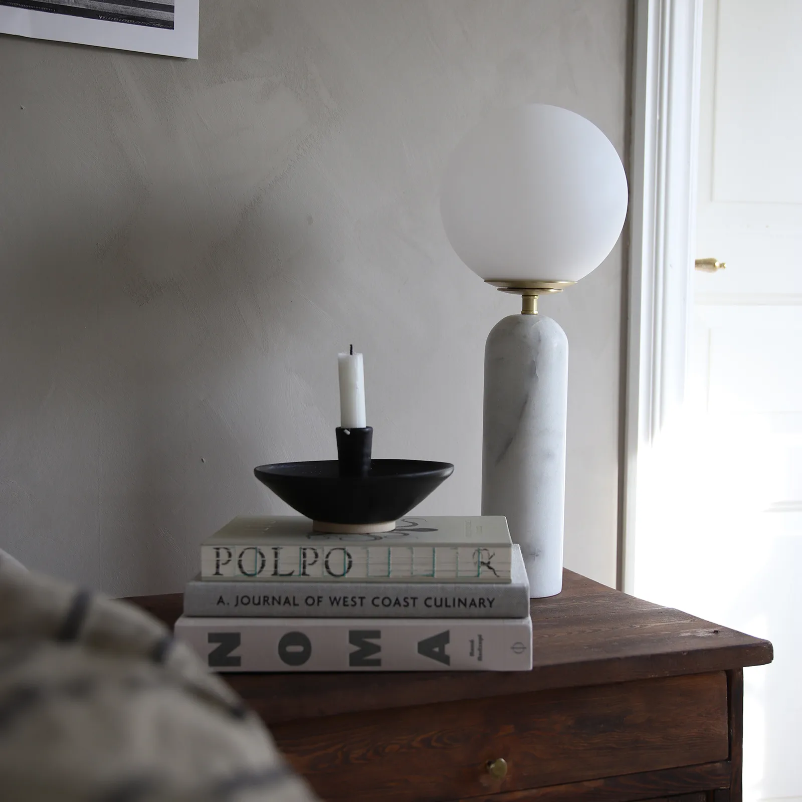 Torrano tafellamp, Wit Globen Lighting