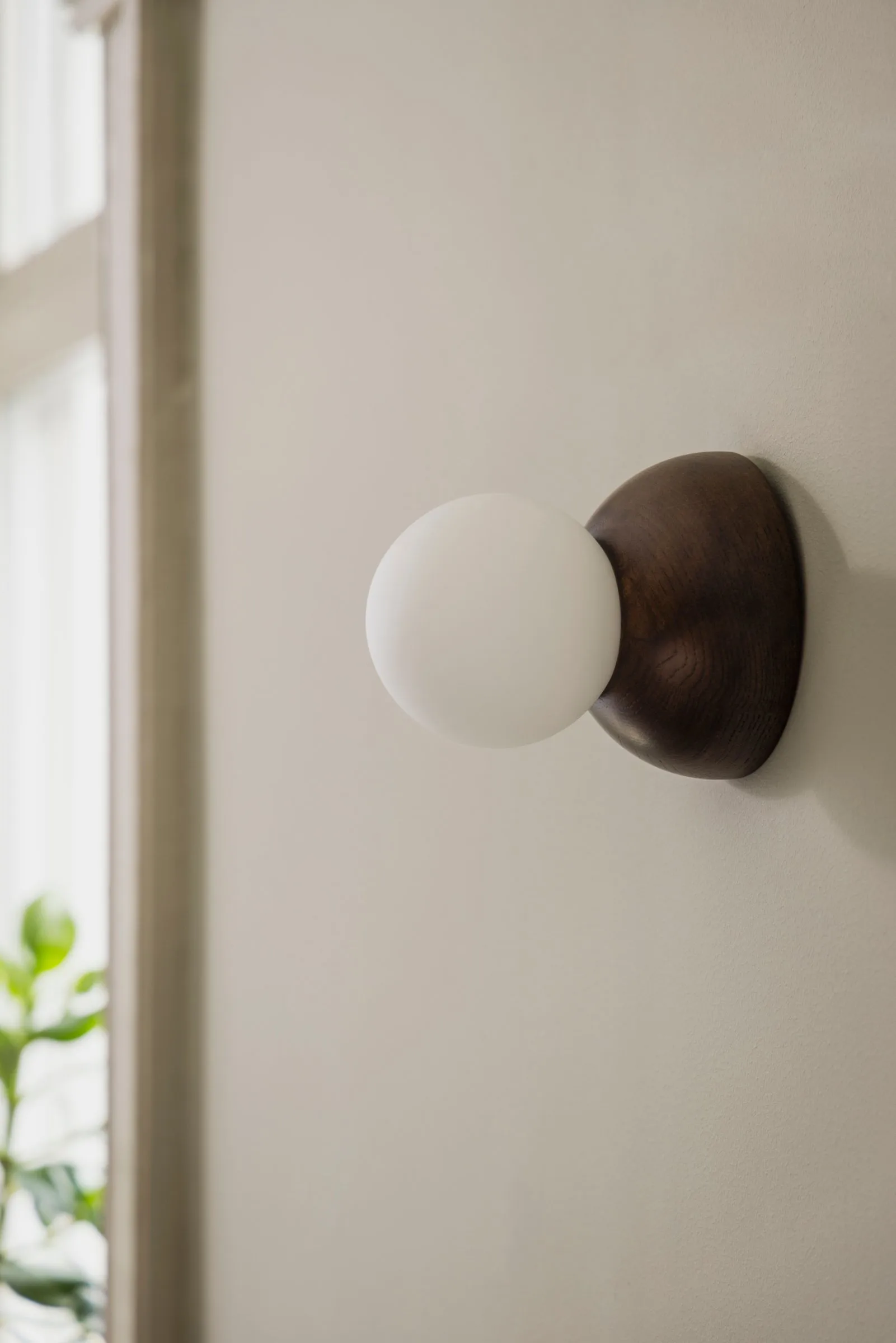 Torrano wand-/plafondlamp 13 cm, Donker gebeitst eiken Globen Lighting