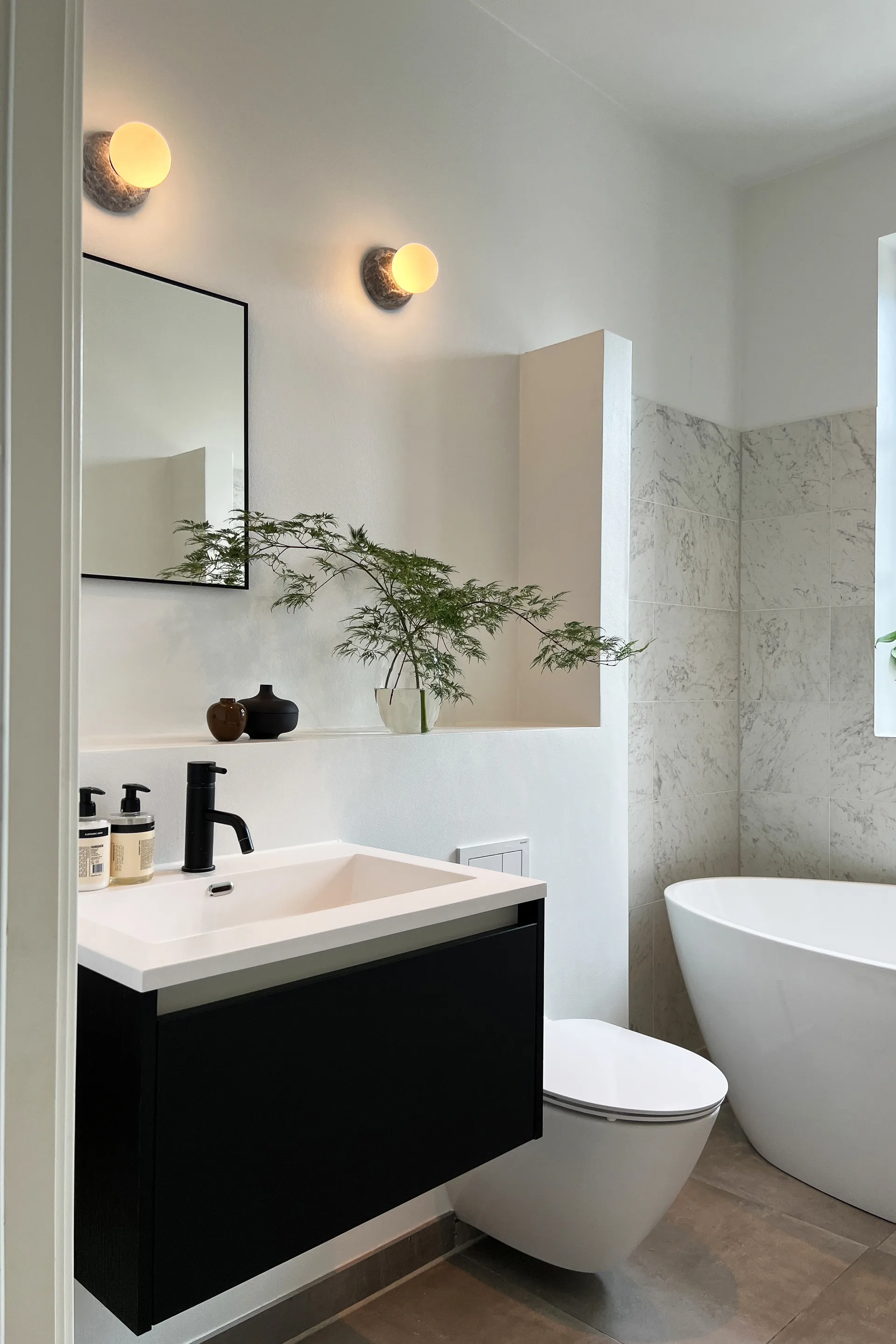 Torrano wandlamp/plafonnière 13 cm, Grijs Globen Lighting