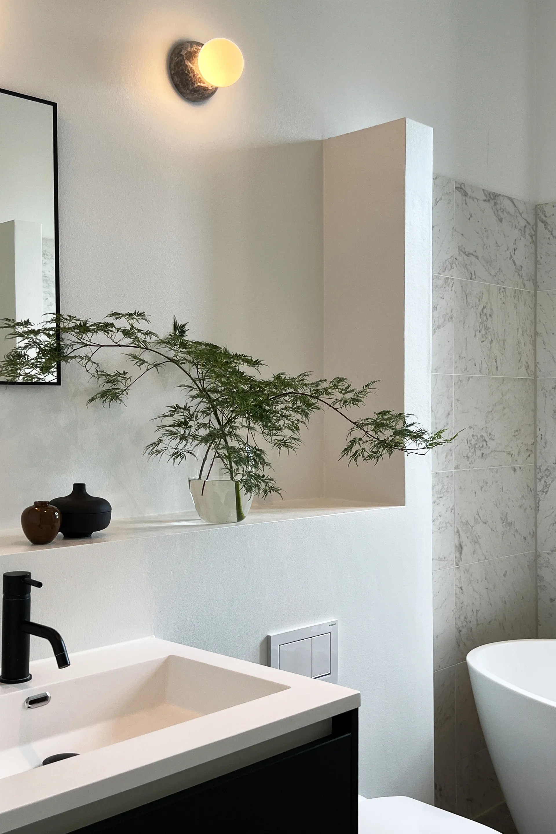 Torrano wandlamp/plafonnière 13 cm, Grijs Globen Lighting