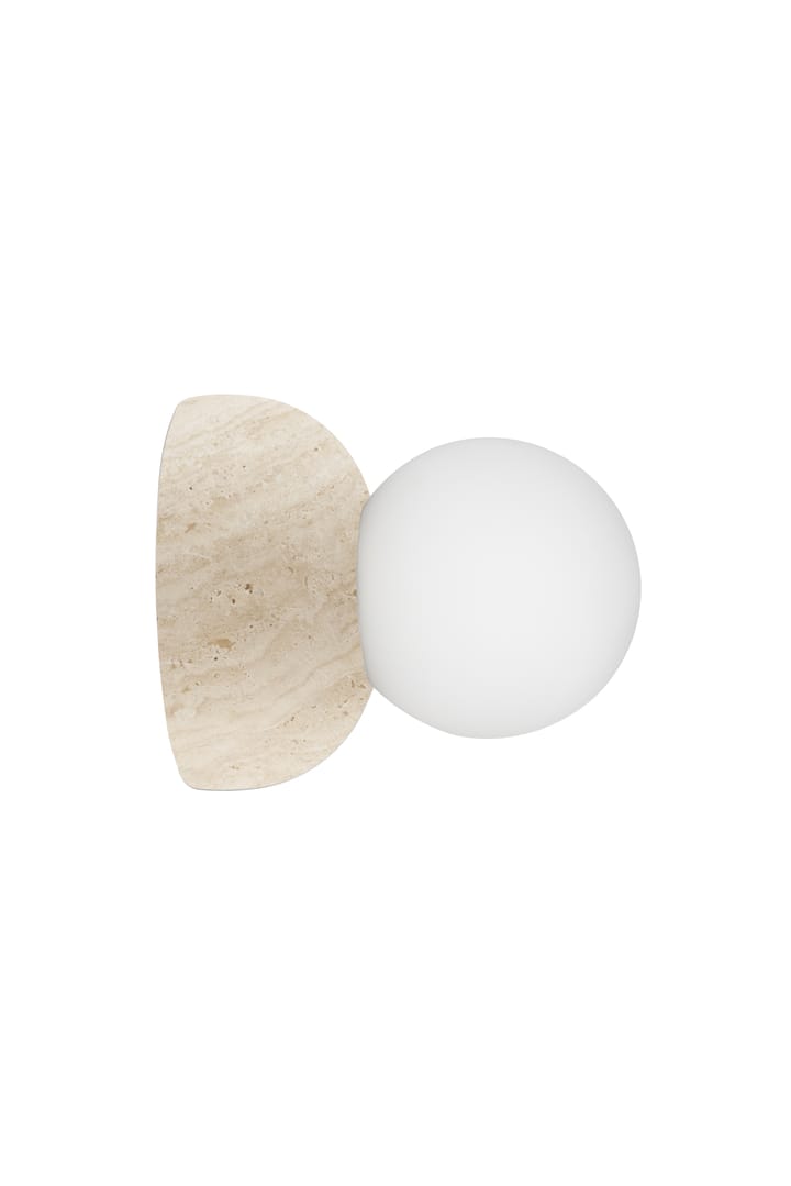 Torrano wandlamp/plafonnière 13 cm, Travertijn Globen Lighting