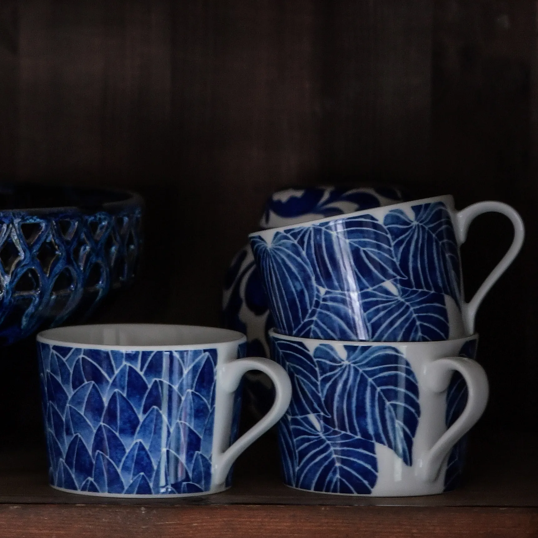 Botanica kop met oor, Funkia Götefors Porslin