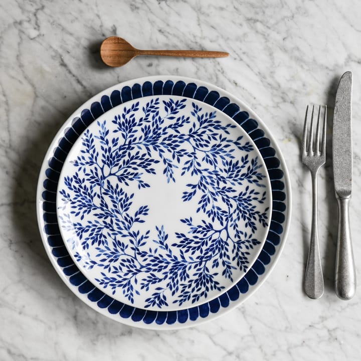 Botanica Mirte bordje Ø21, Blauw Götefors Porslin
