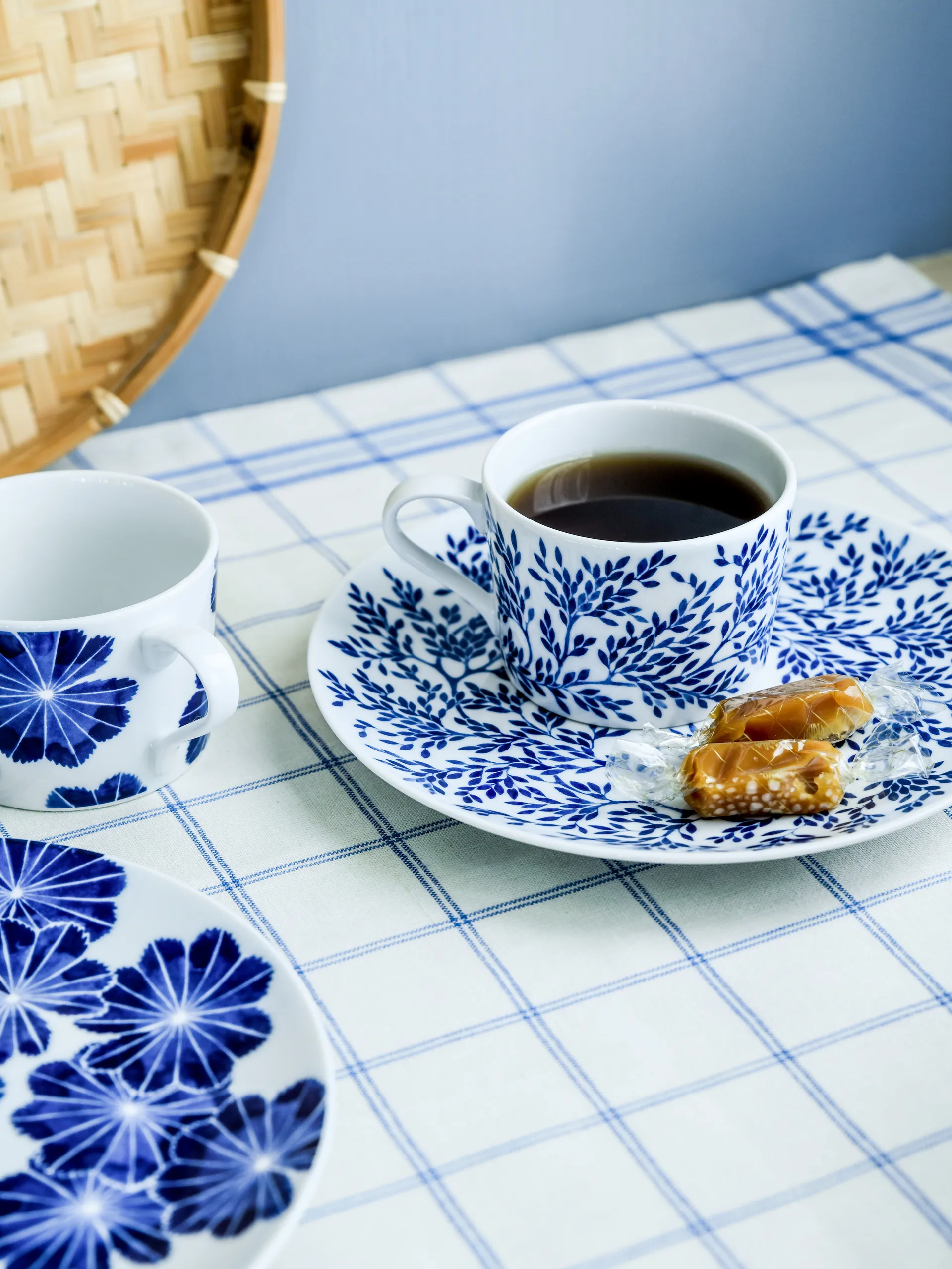 Botanica Mirte bordje Ø21, Blauw Götefors Porslin