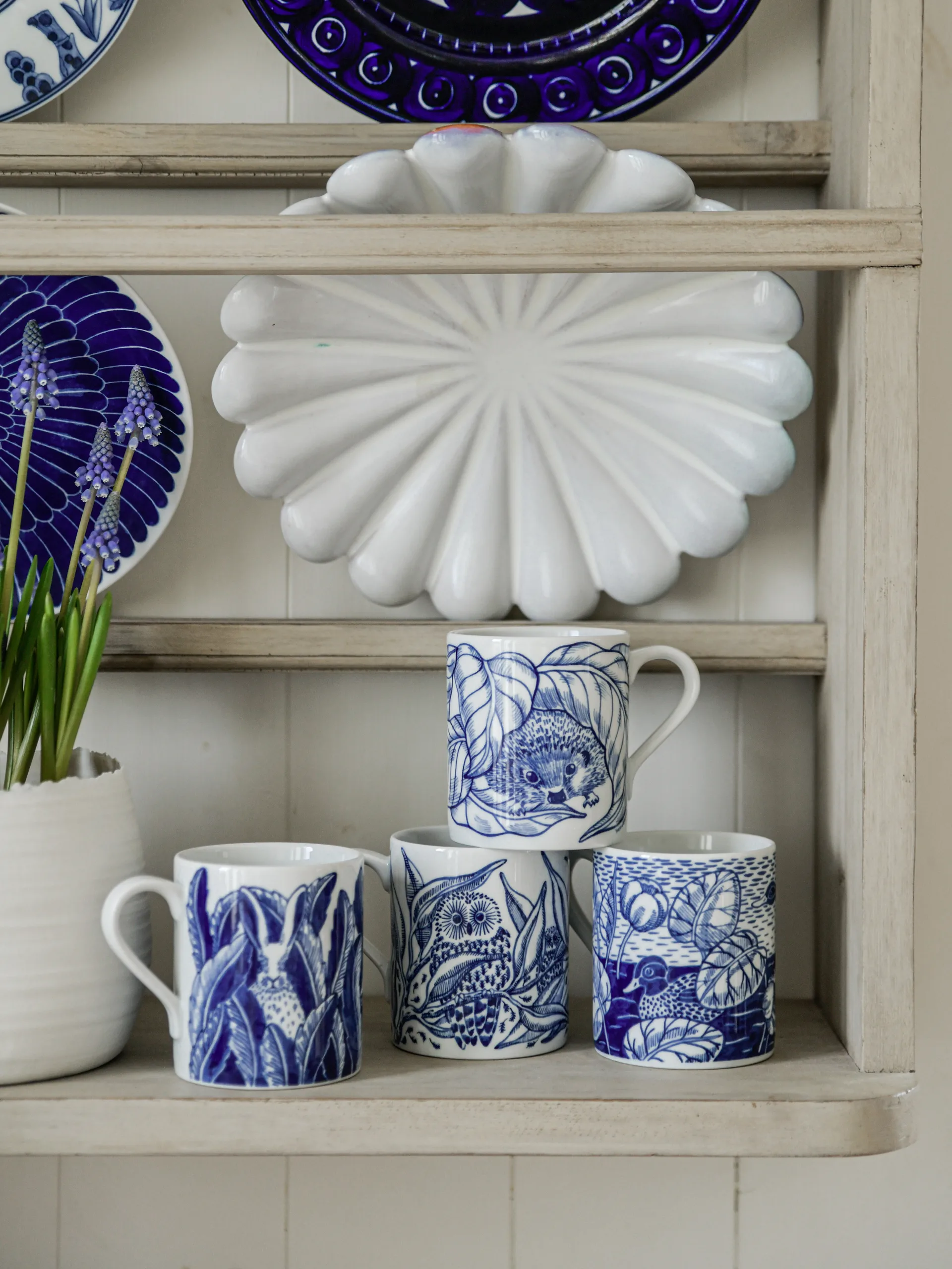 Duck pond mok 35 cl, Blauw Götefors Porslin