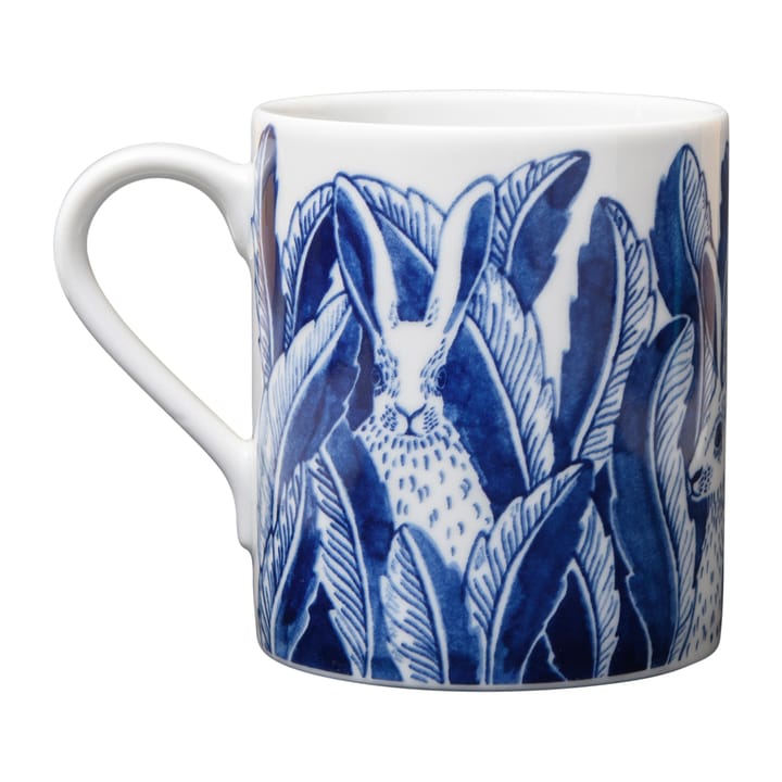 Hares in hiding mok 35 cl, Blauw Götefors Porslin
