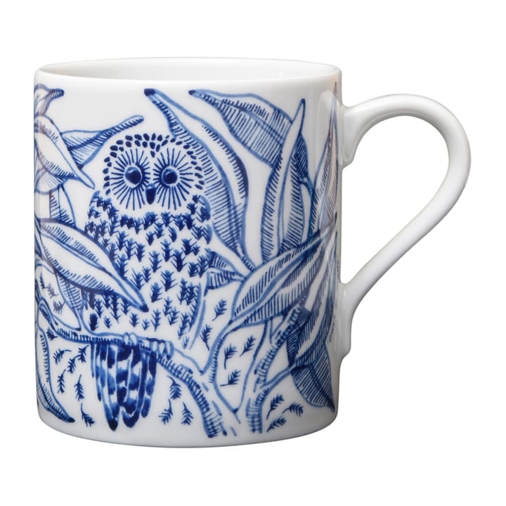 Owls at night mok 35 cl - Blauw - Götefors Porslin